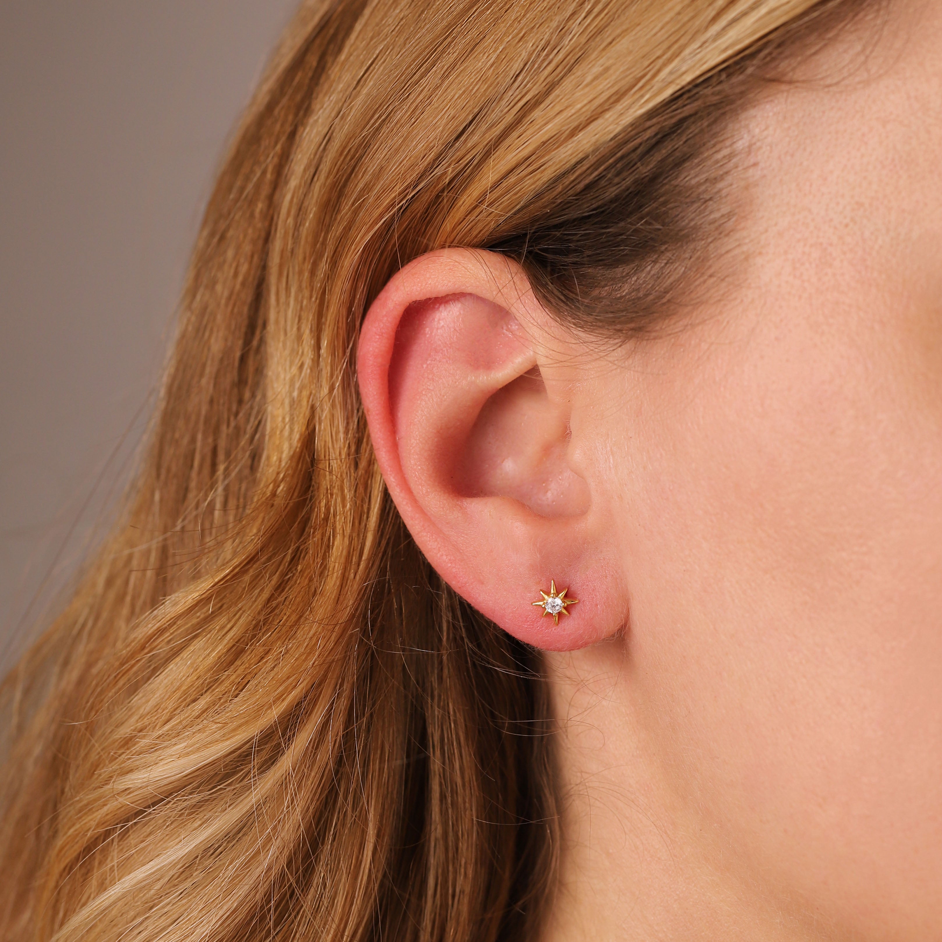 Little Starburst Stud Earrings