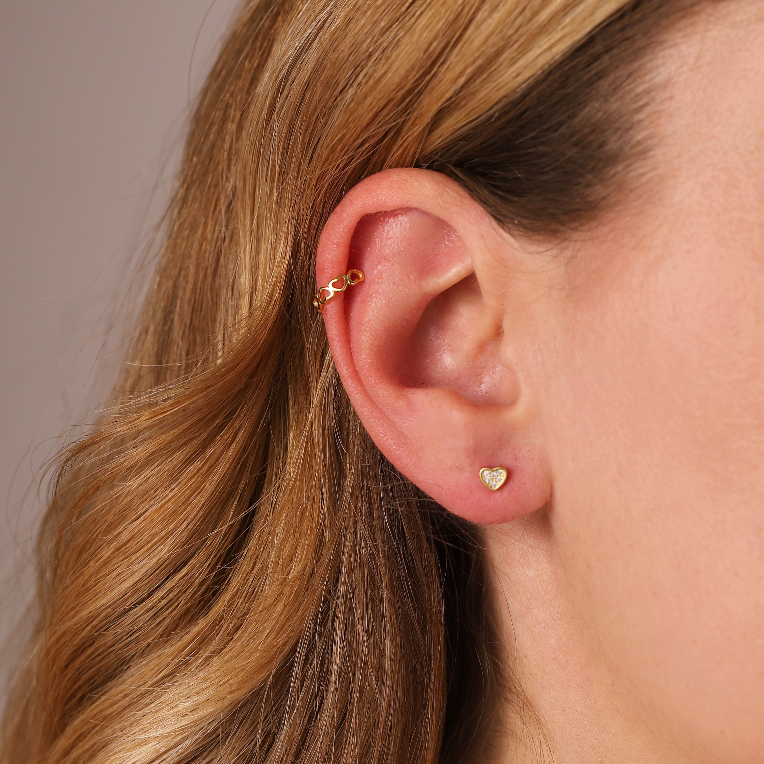 Hollow Hearts Ear Cuff