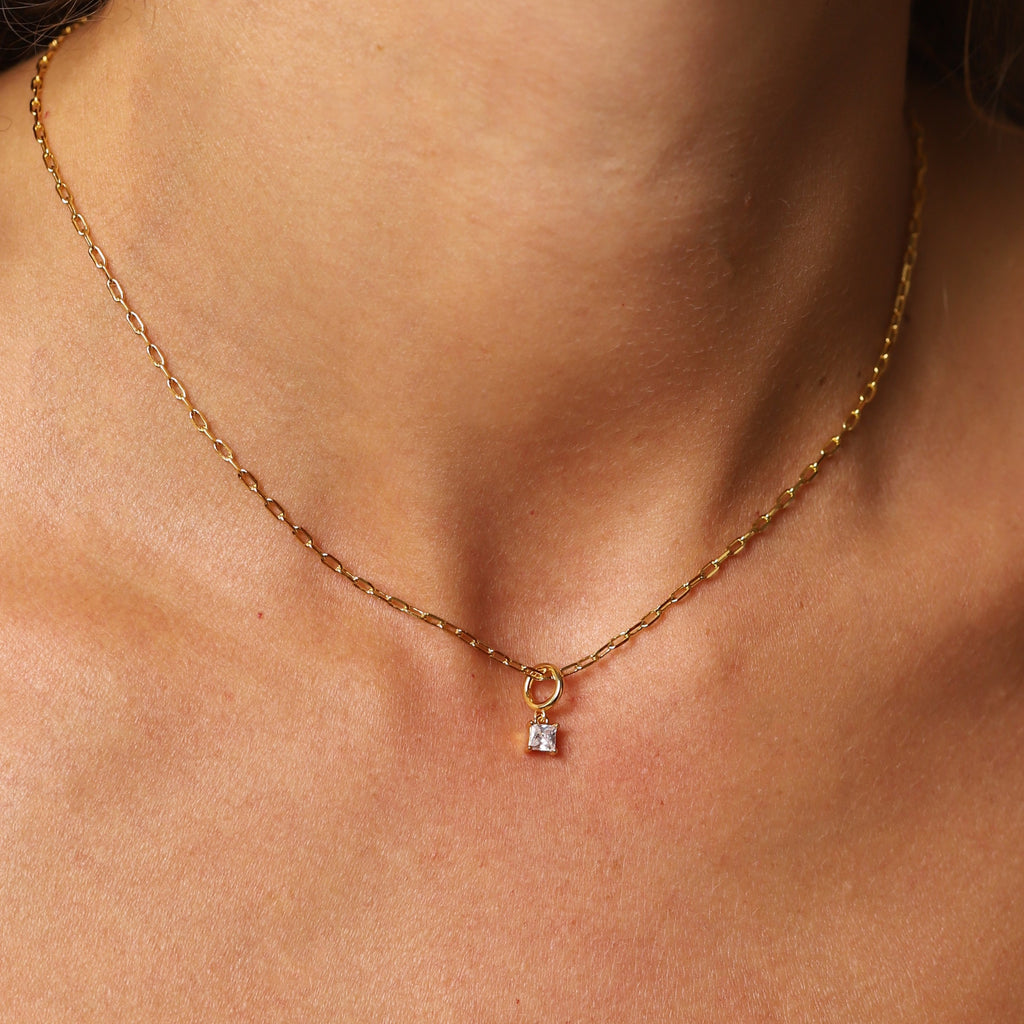 April Birthstone Necklace