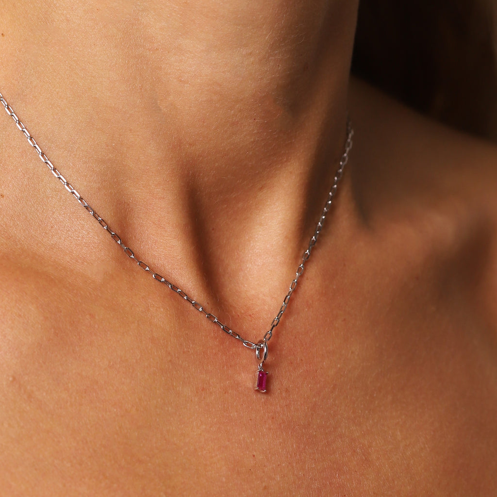 July Birthstone Necklace