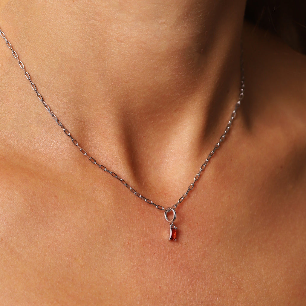 January Birthstone Necklace