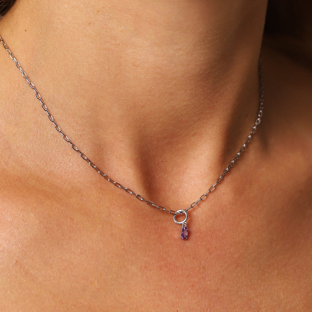 February Birthstone Necklace