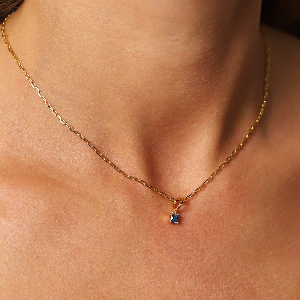 March Birthstone Necklace