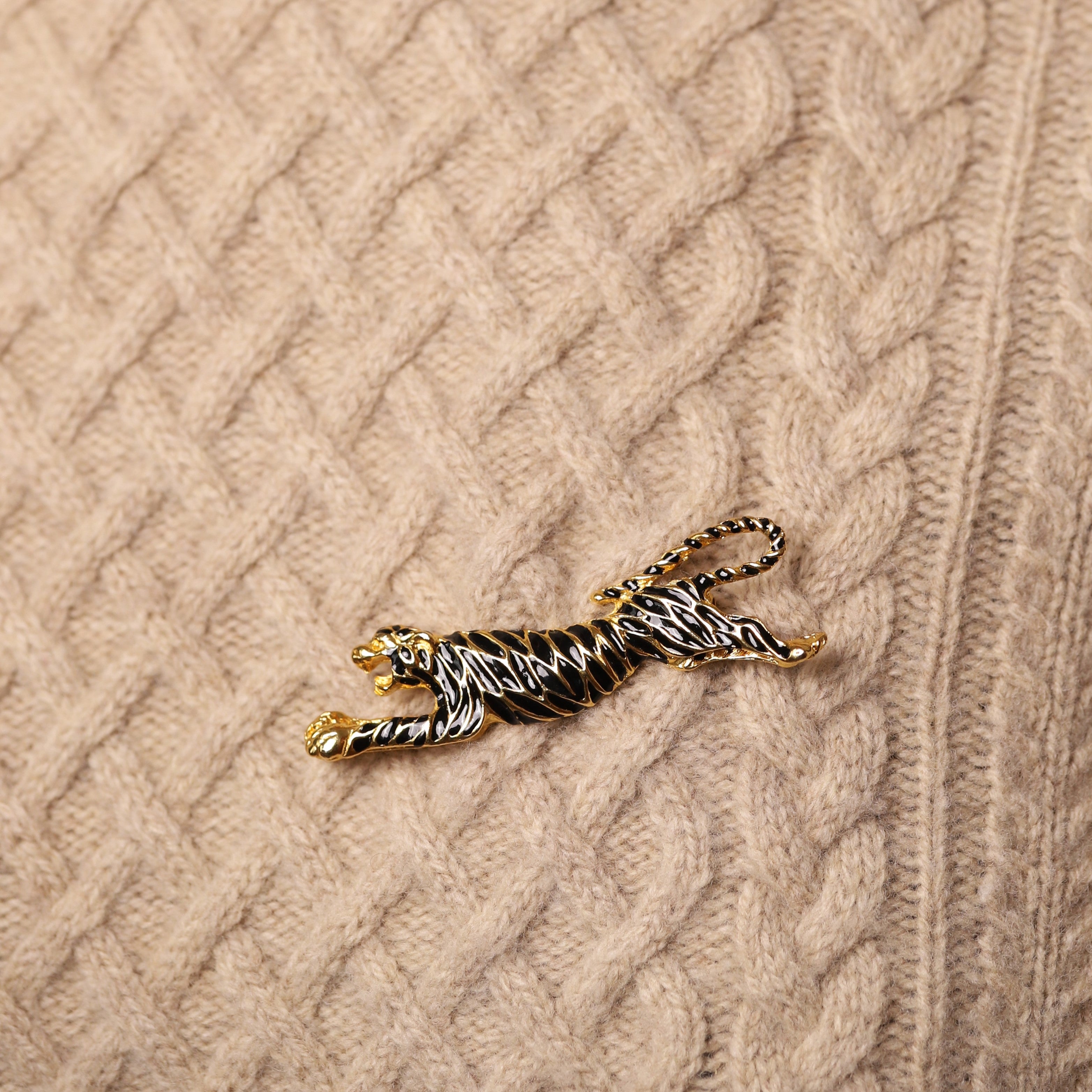 Vintage Tiger Brooch