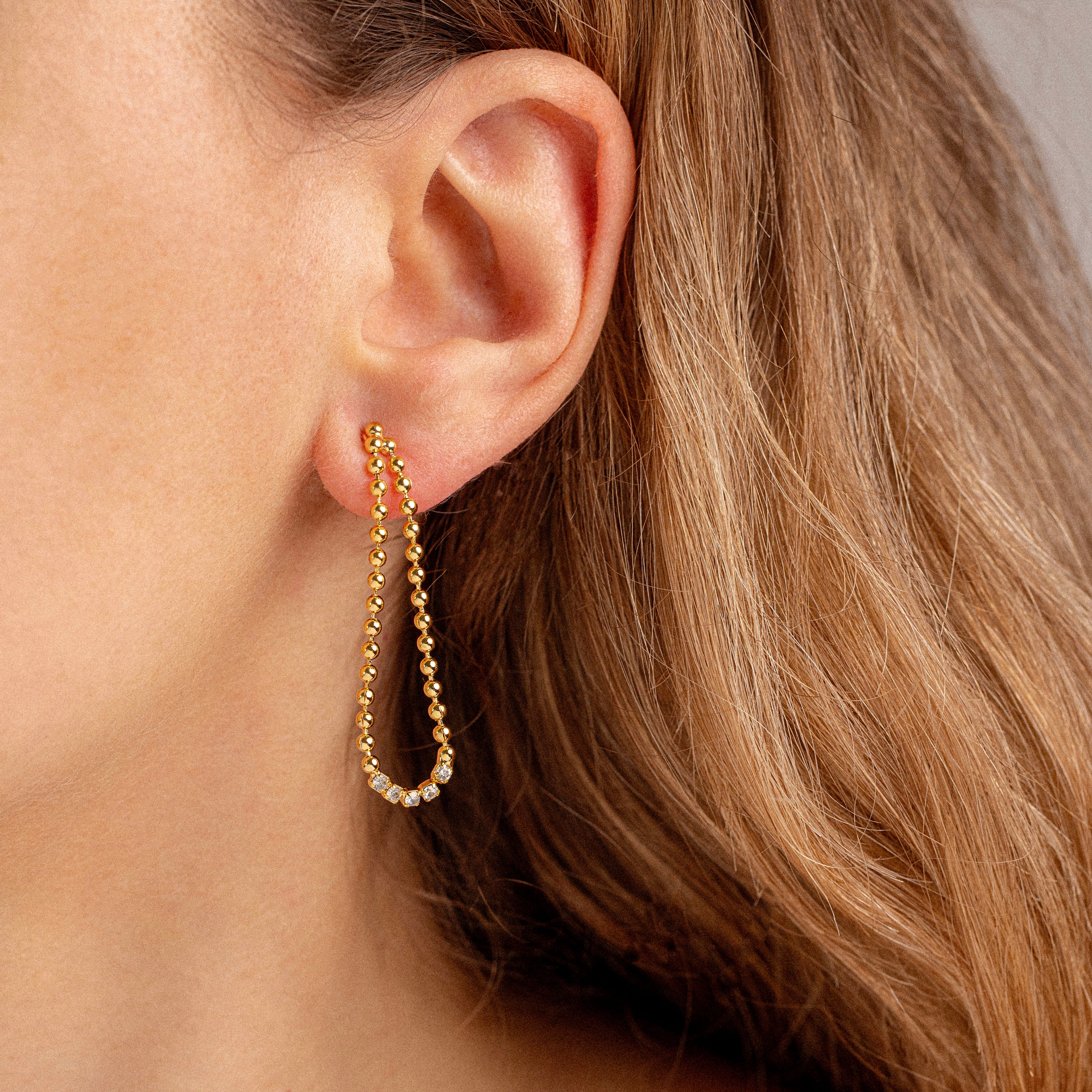 Vintage Beaded Drop Earrings