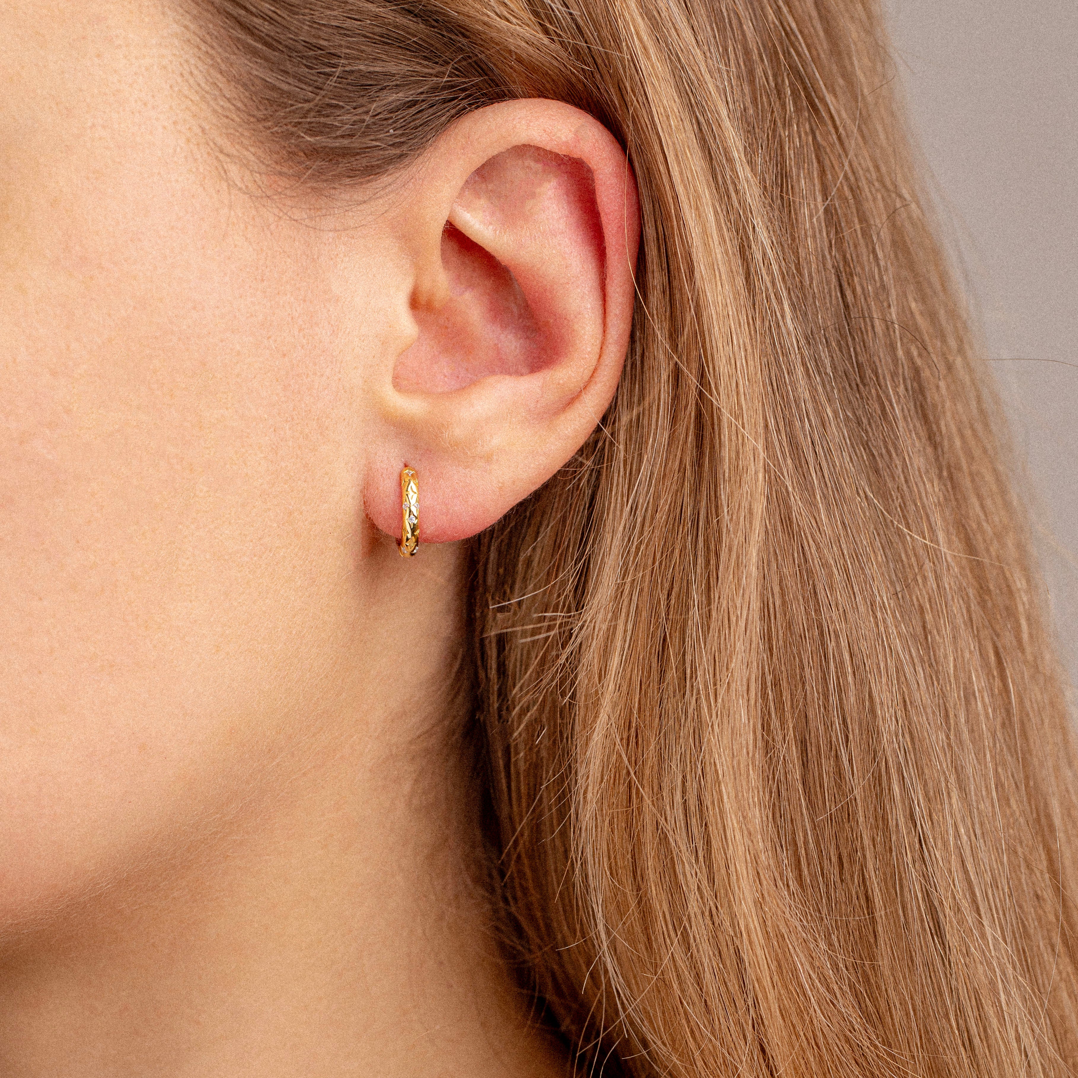 Celeste Huggie Hoops