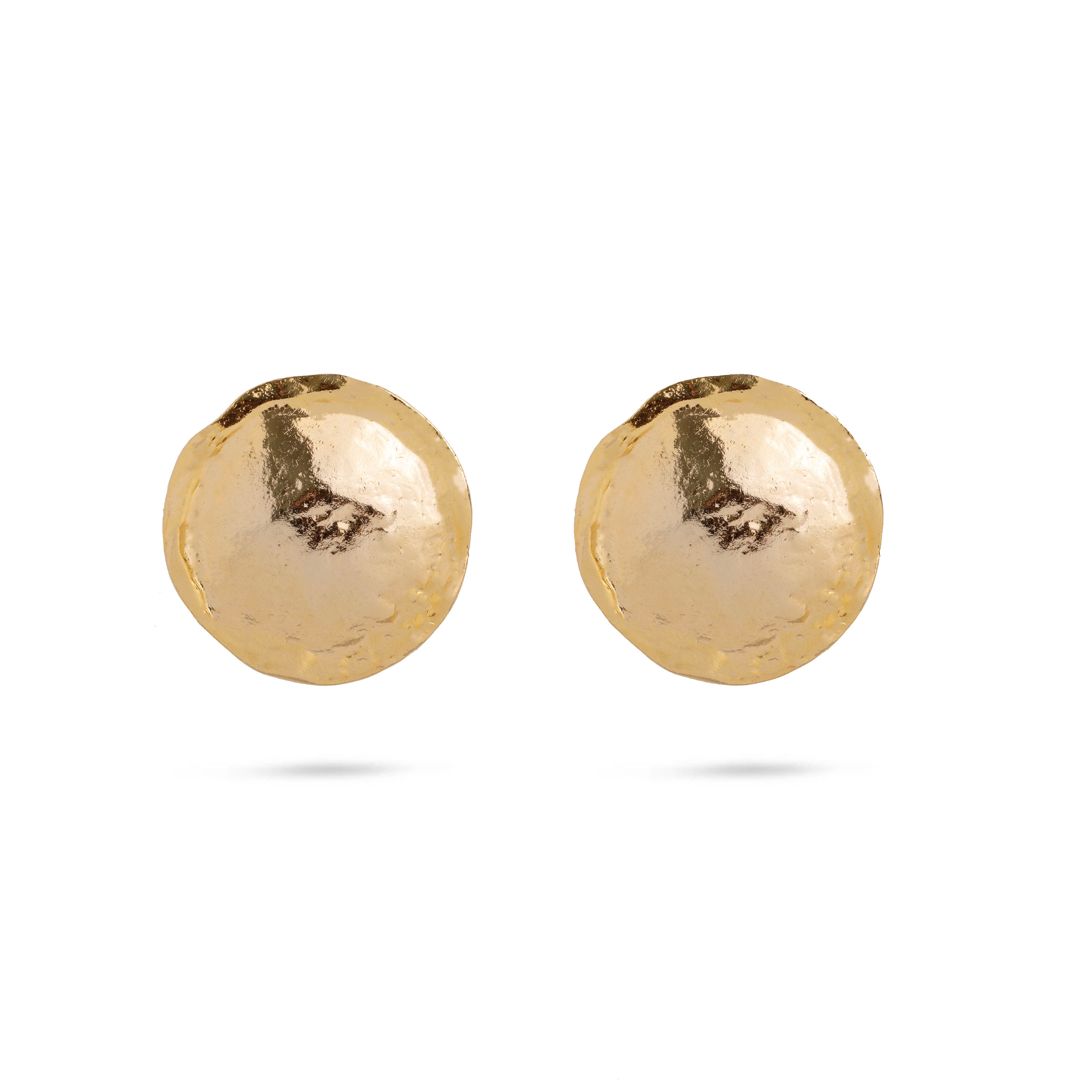 Vintage Disc Clip-On Earrings
