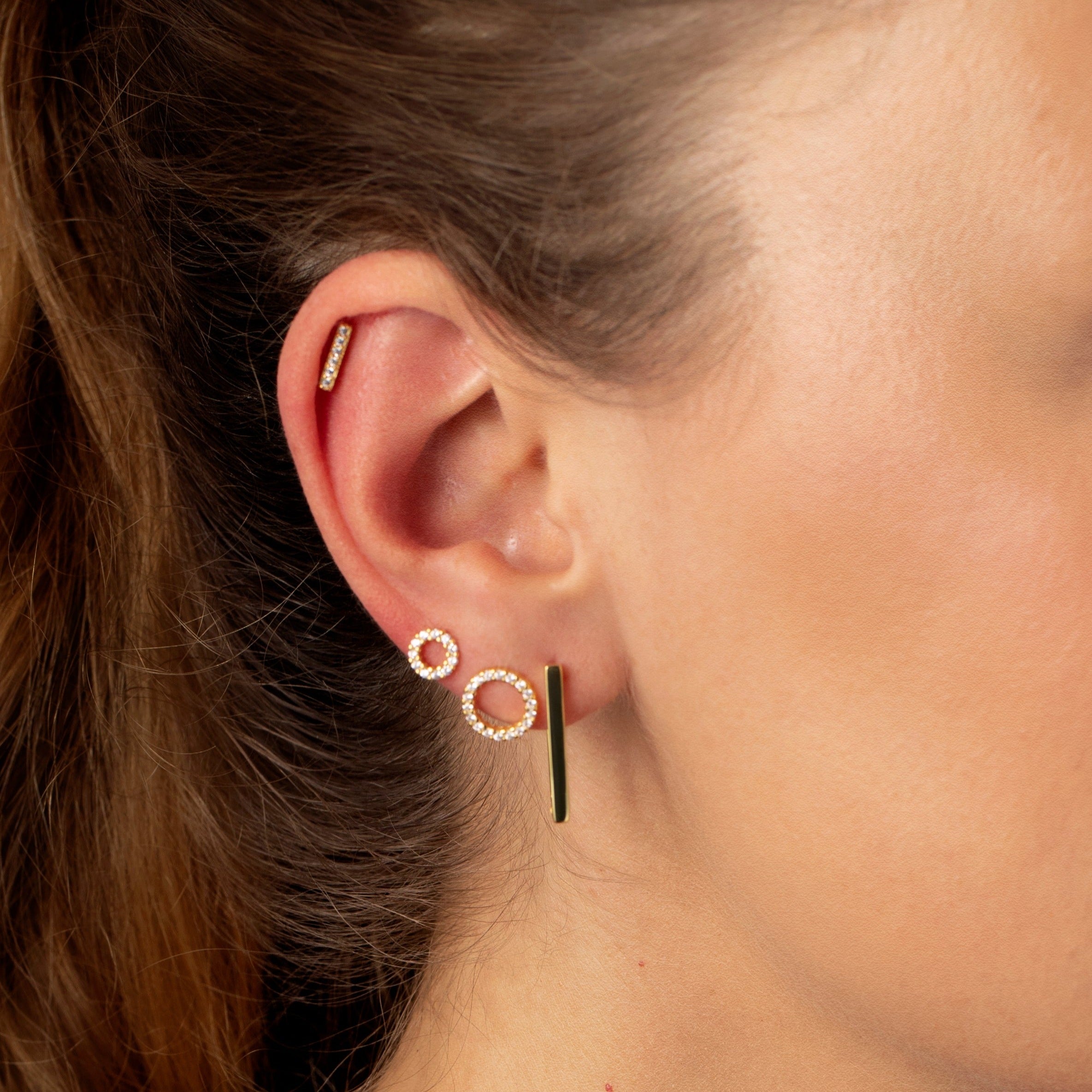 Irregular Halo Earrings