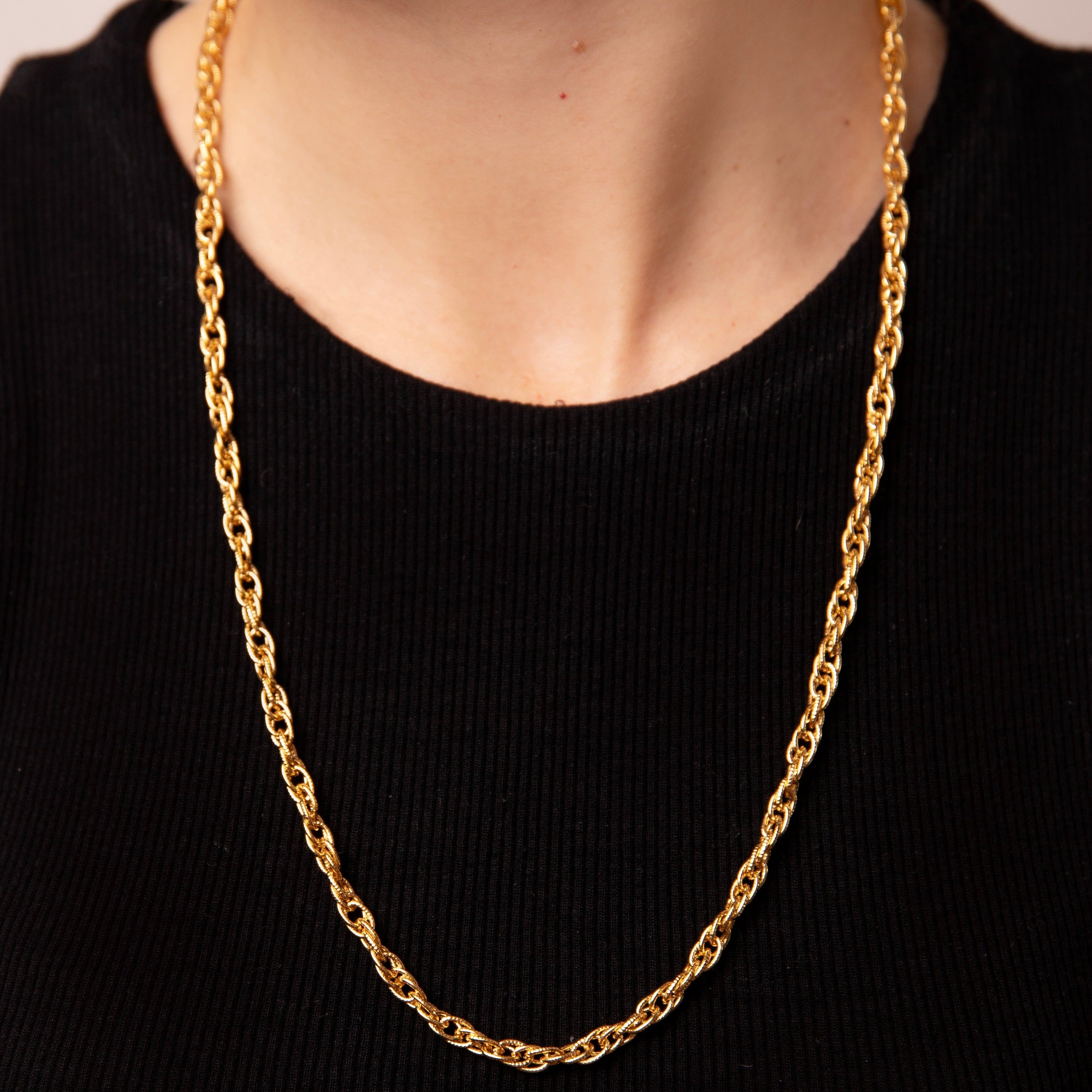 Vintage Double Link Chain Necklace