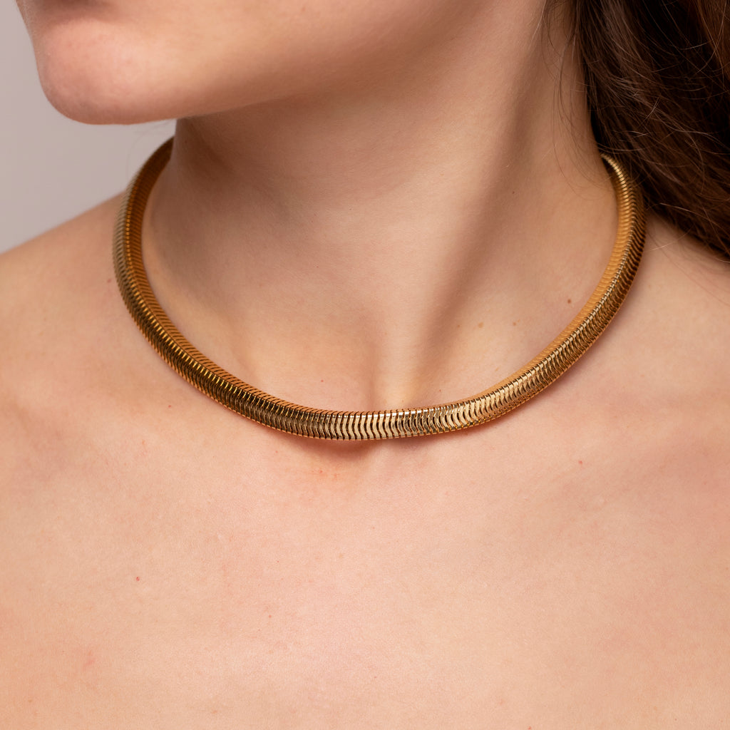 Vintage Python Chain Necklace