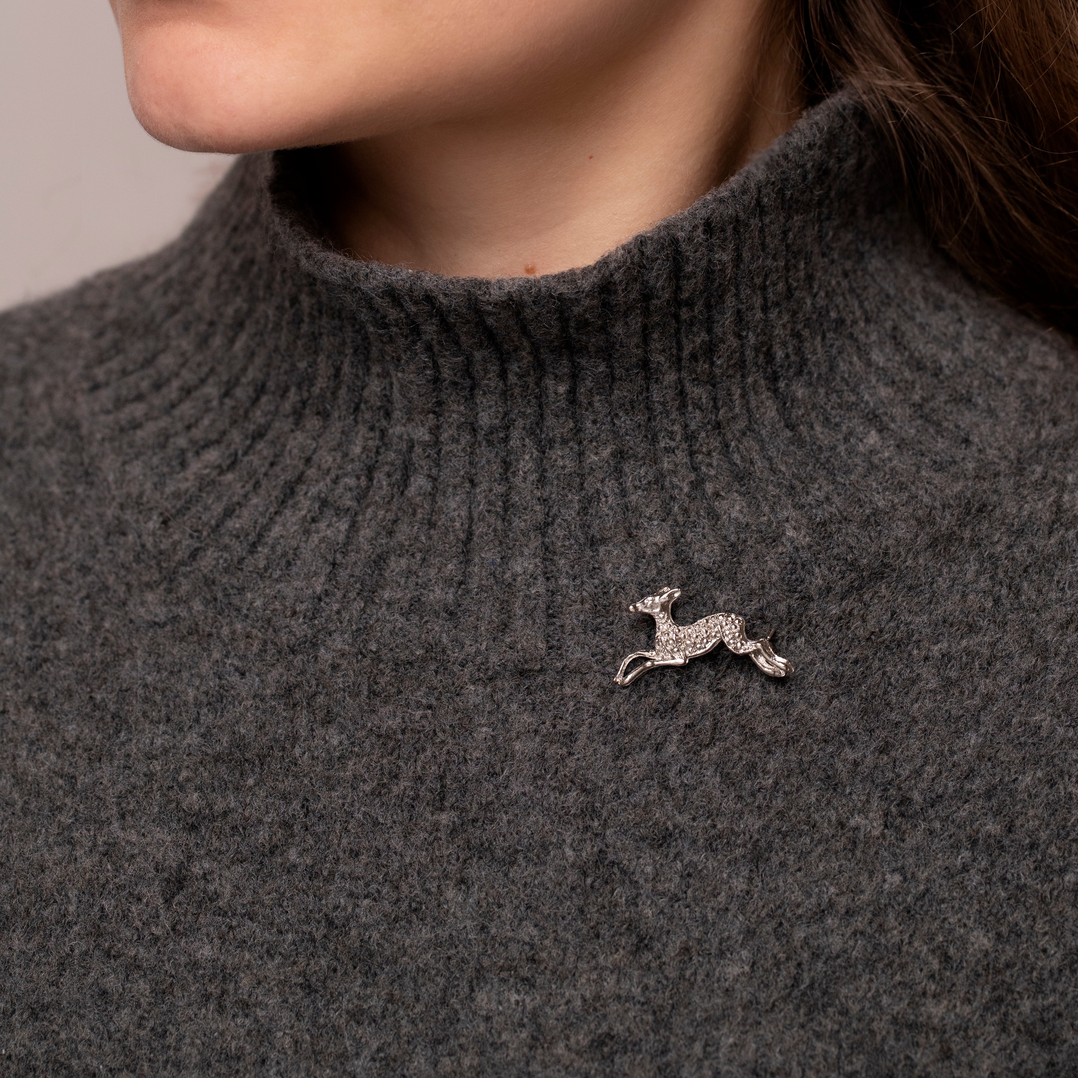 Vintage Prancing Deer Brooch