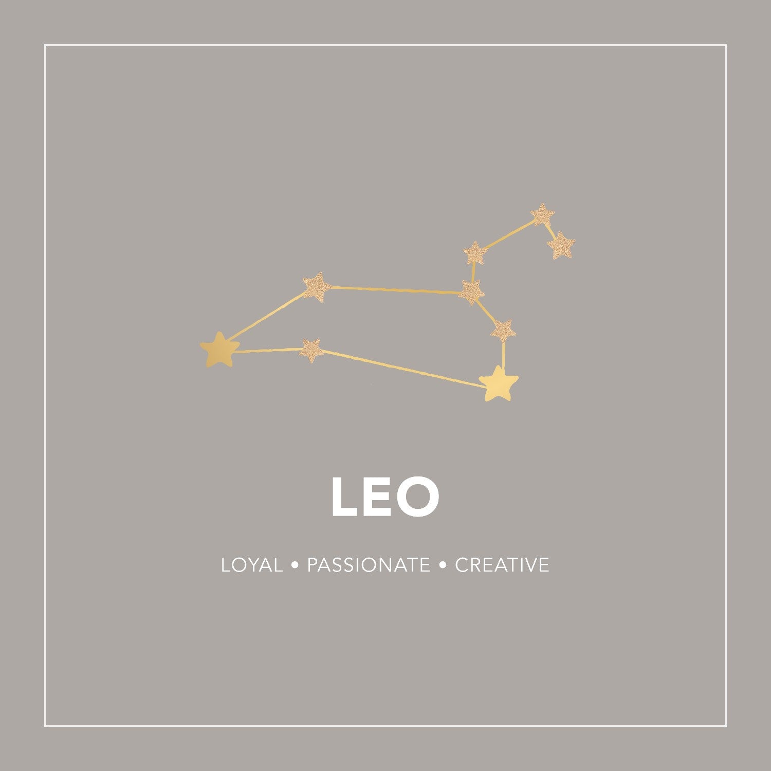 Leo Zodiac Constellation Earrings