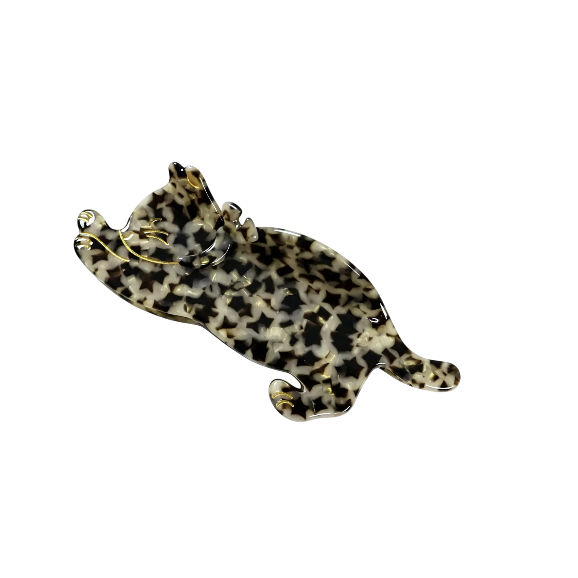 Leopard Pattern Stretching Cat Claw Clip