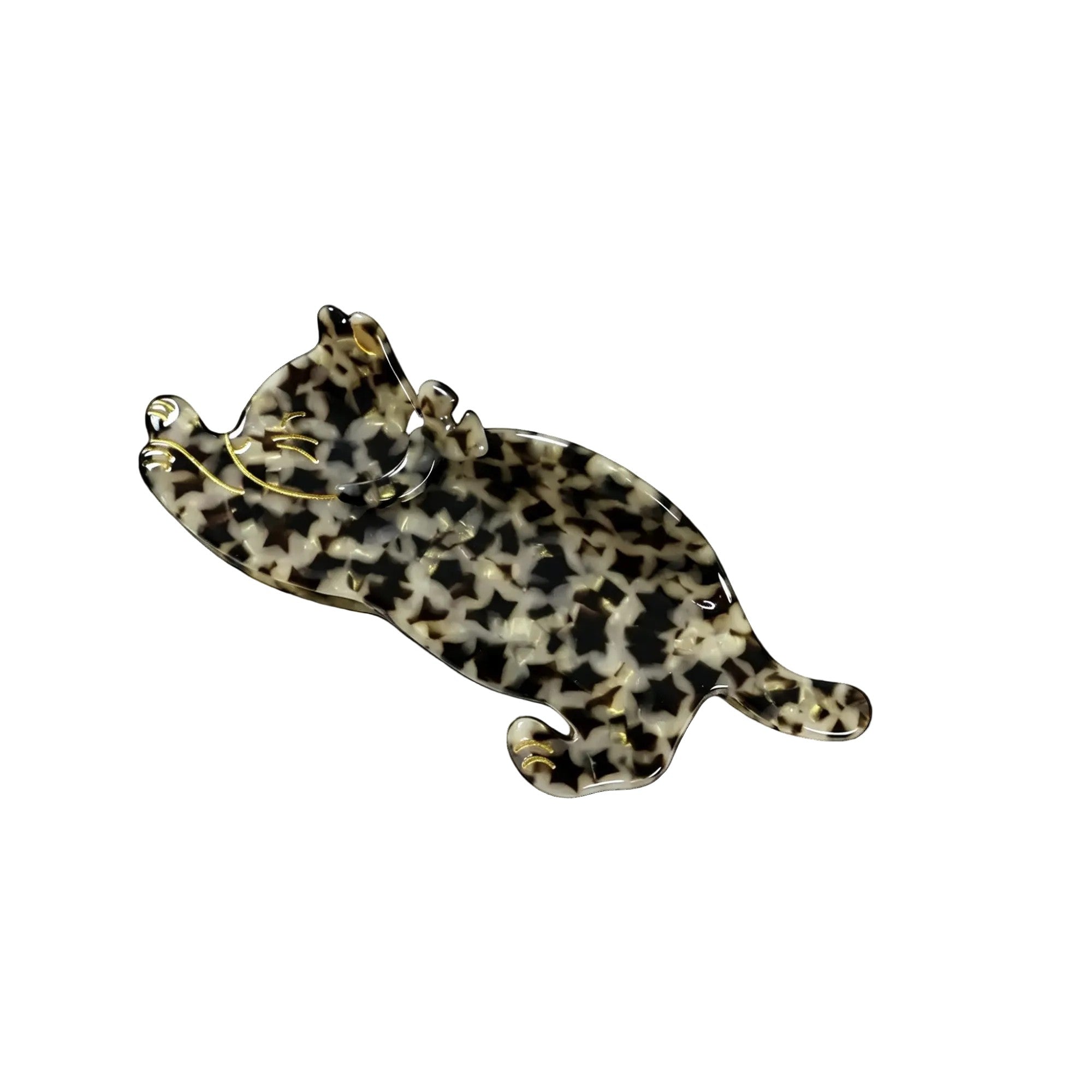 Leopard Pattern Stretching Cat Claw Clip