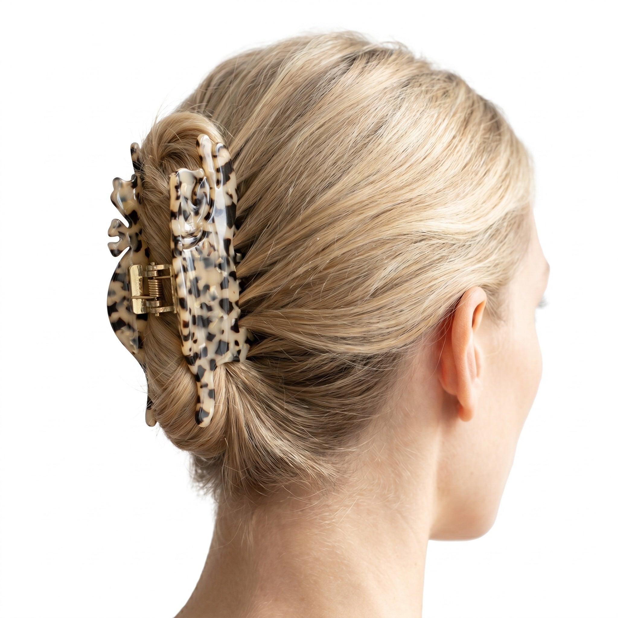 Leopard Pattern Stretching Cat Claw Clip