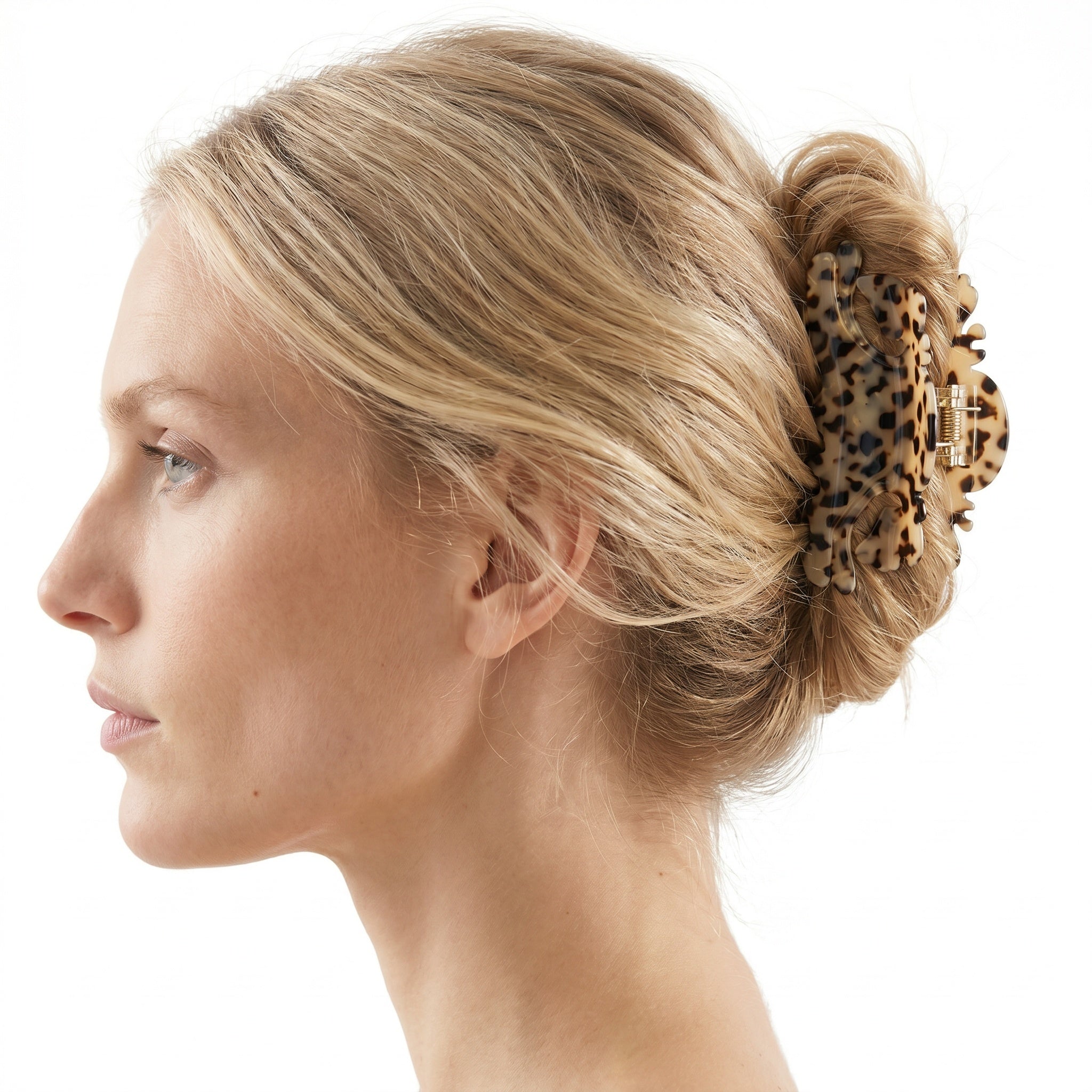 Leopard Pattern Stretching Cat Claw Clip