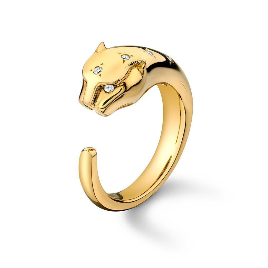 Leopard Open Ring