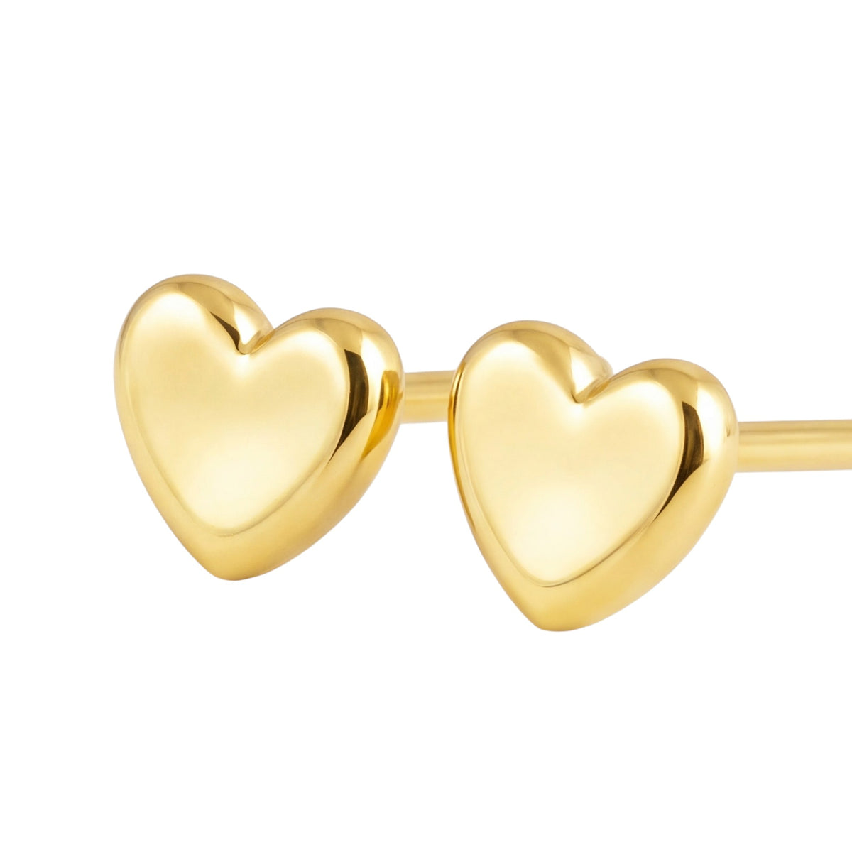 Tiny Heart Stud Earrings