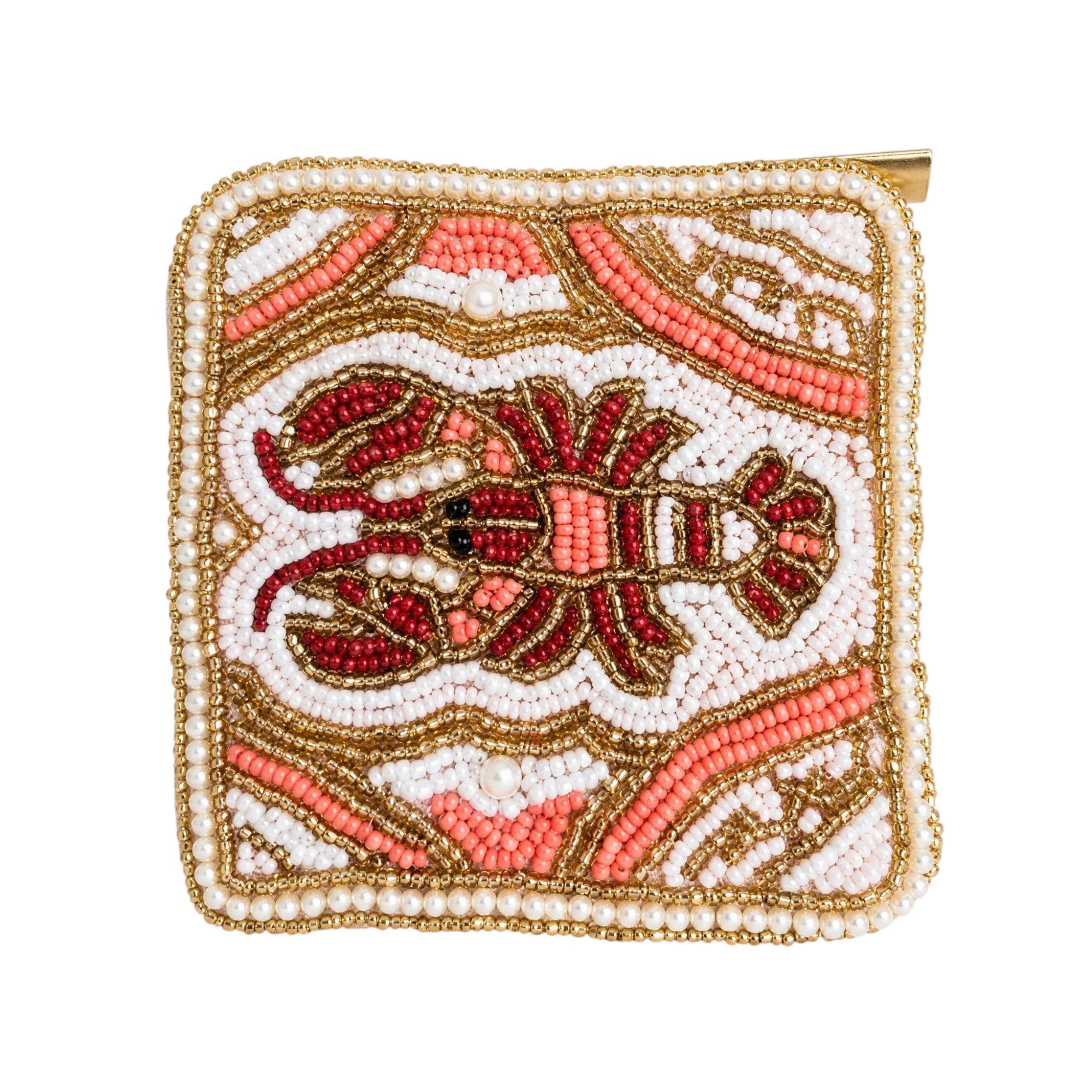 Lobster Beaded Coin Purse