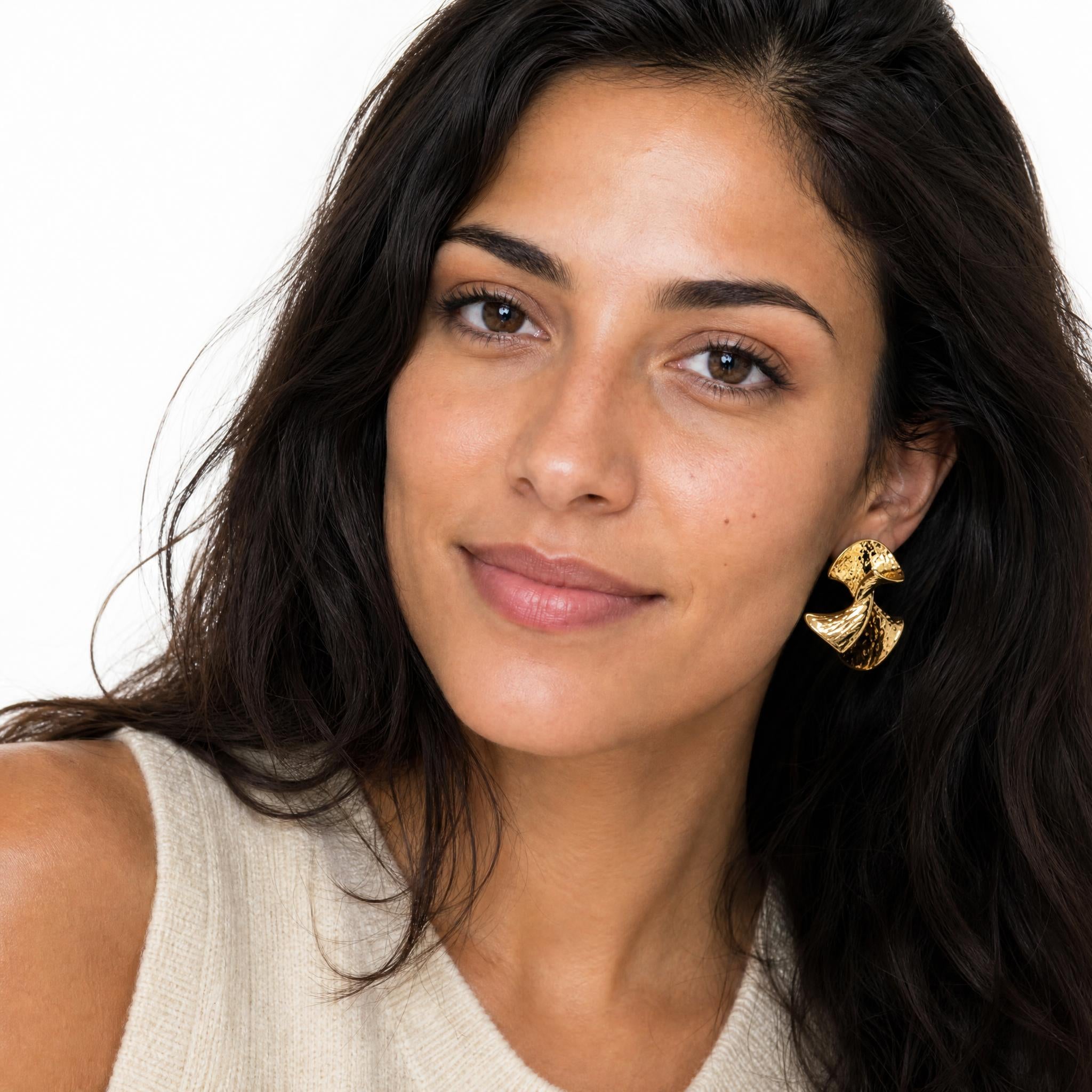 Lotus Clip On Earrings