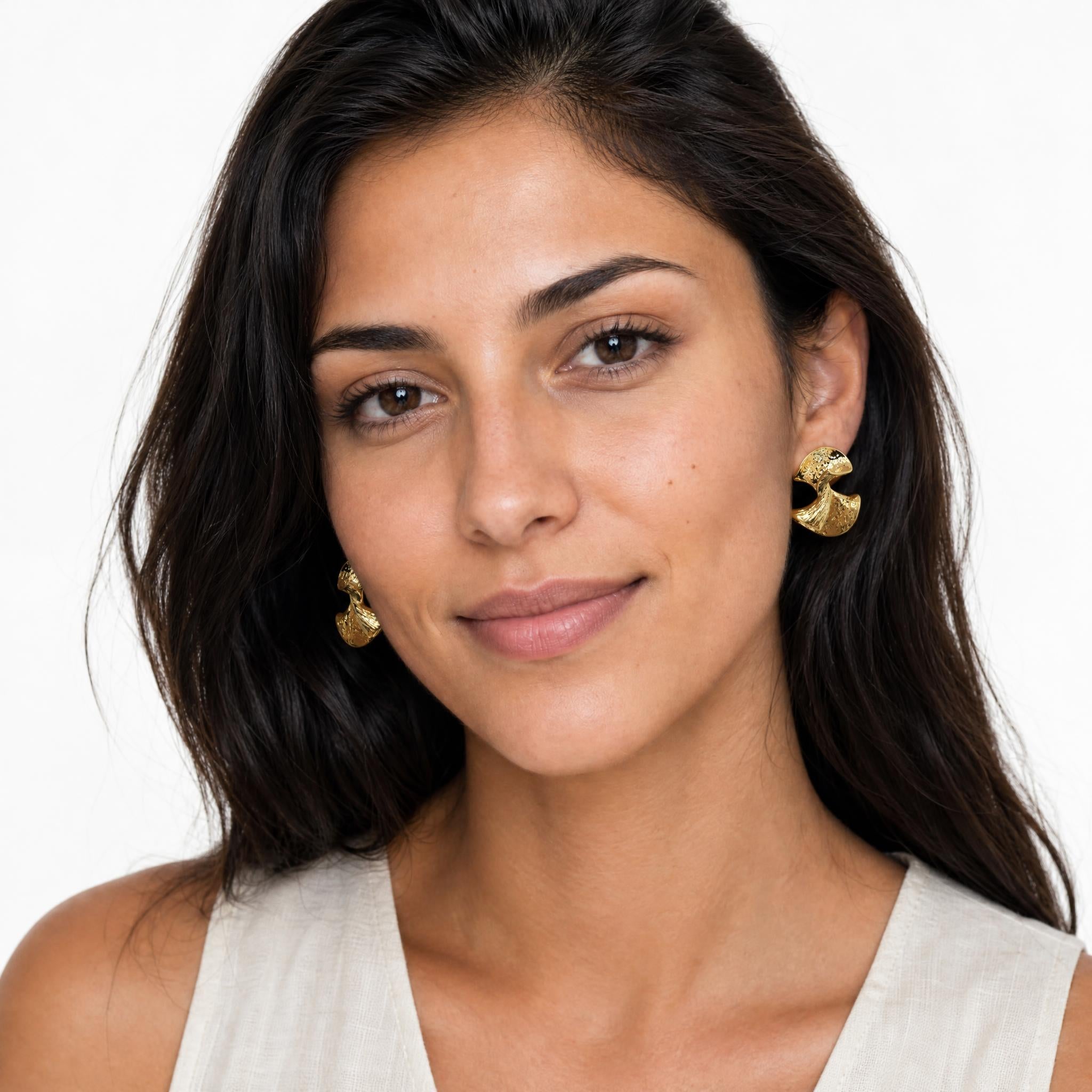 Lotus Clip On Earrings