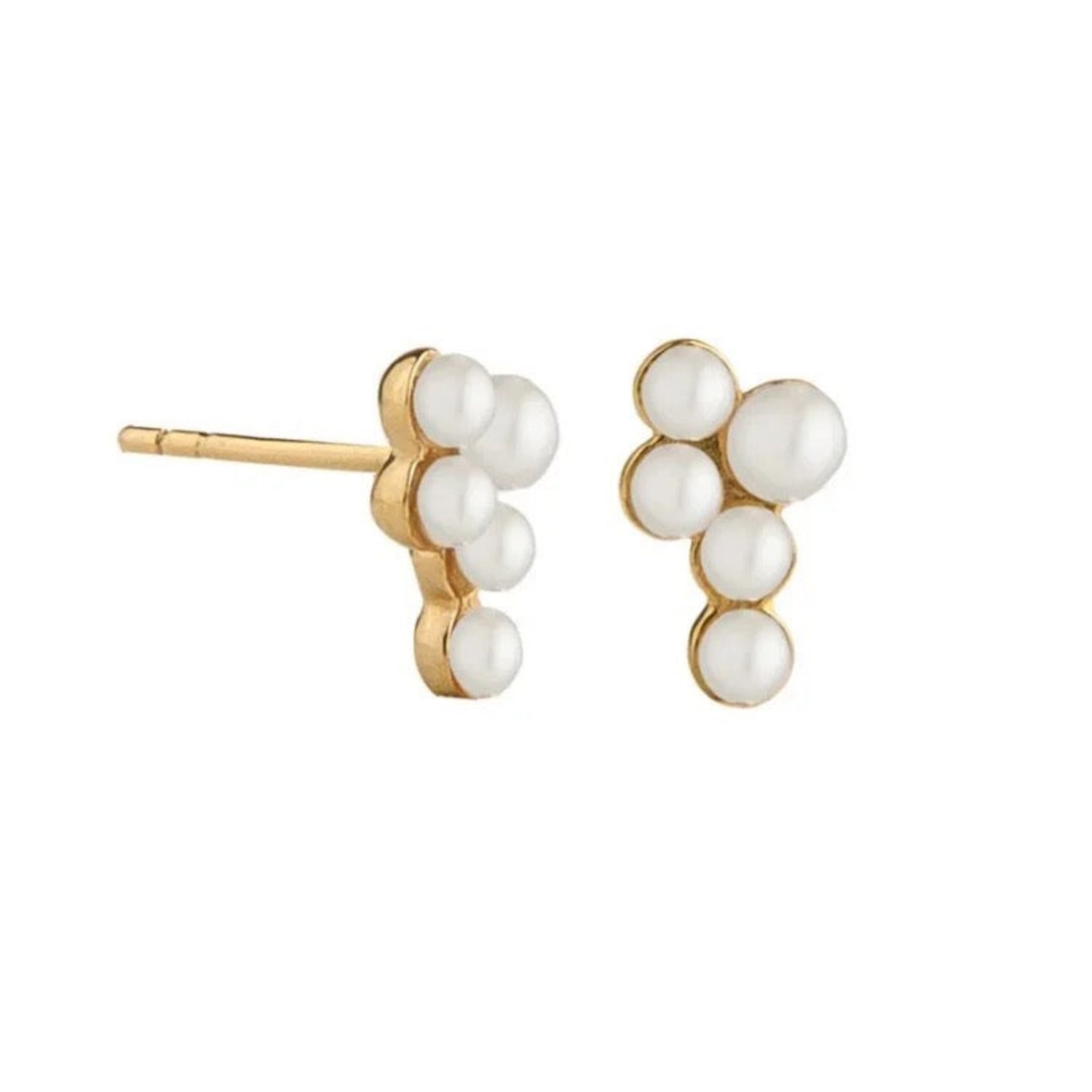 Pearl Cluster Earrings