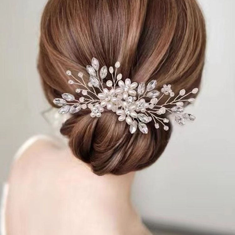 Pearl Flower Hair Comb