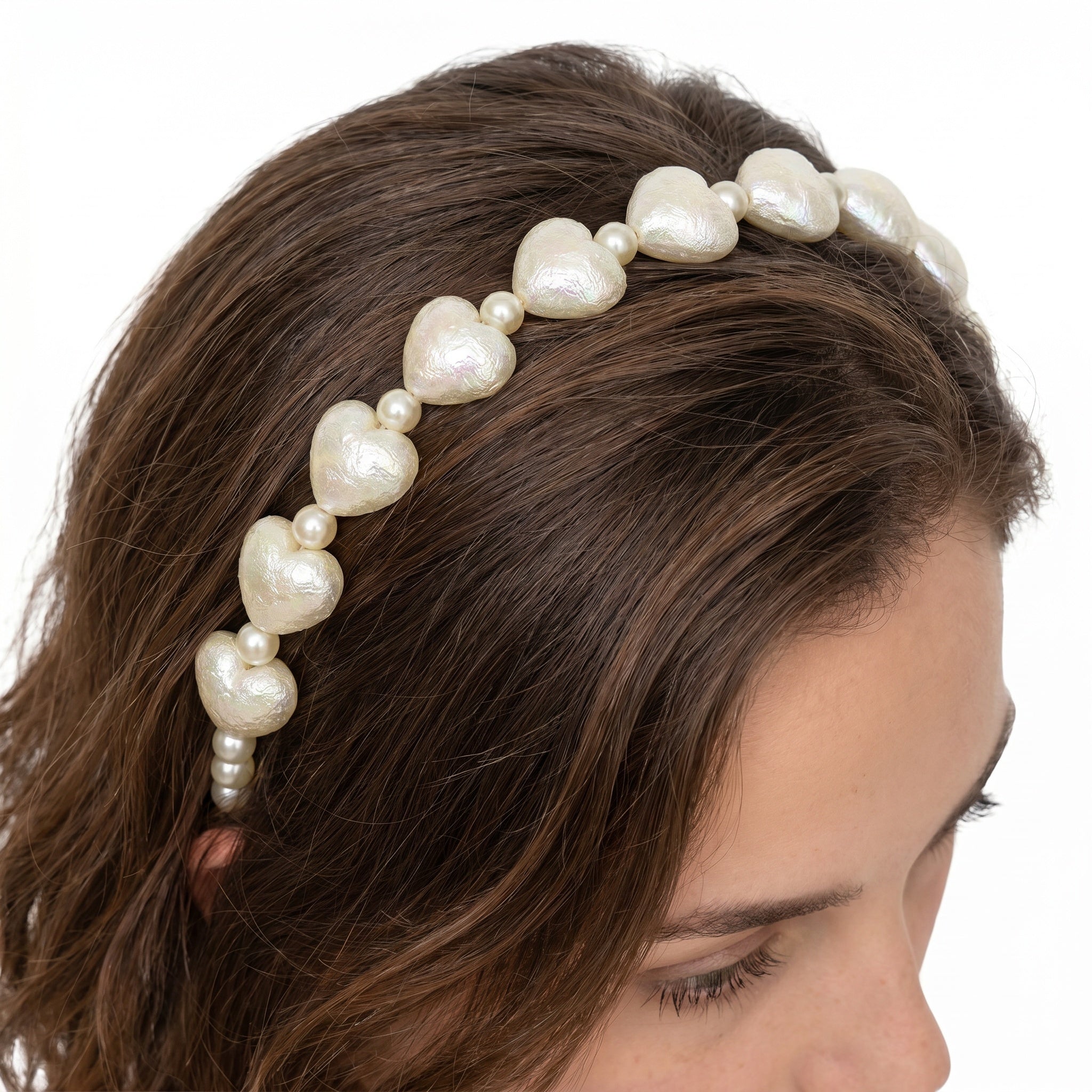 Pearl Heart Headband