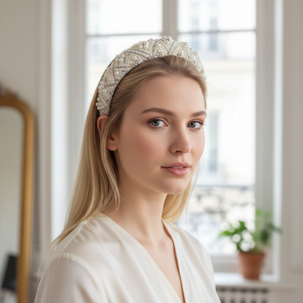 Pearl Sparkle Padded Headband