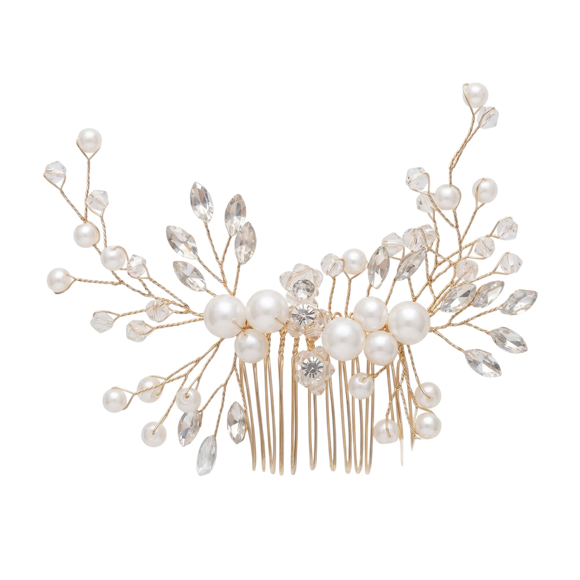 Pearl & Crystal Hair Comb