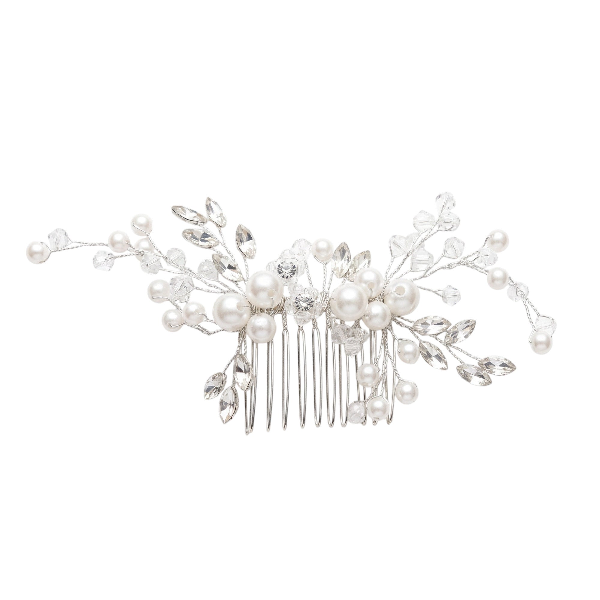 Pearl & Crystal Hair Comb