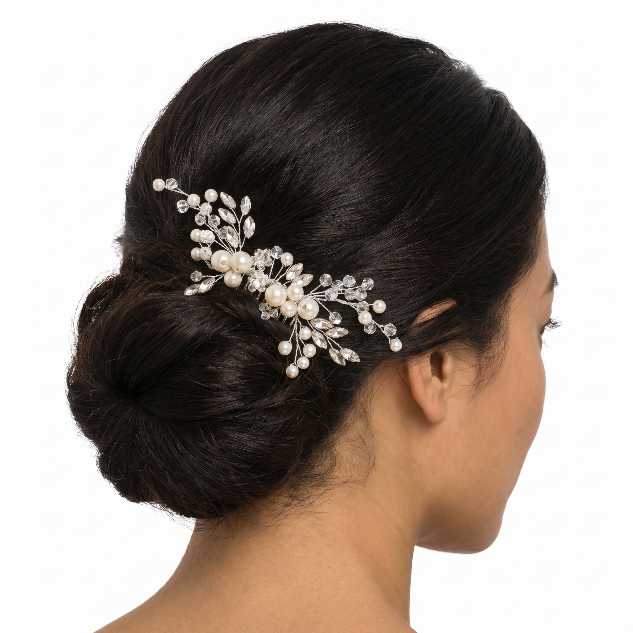 Pearl & Crystal Hair Comb