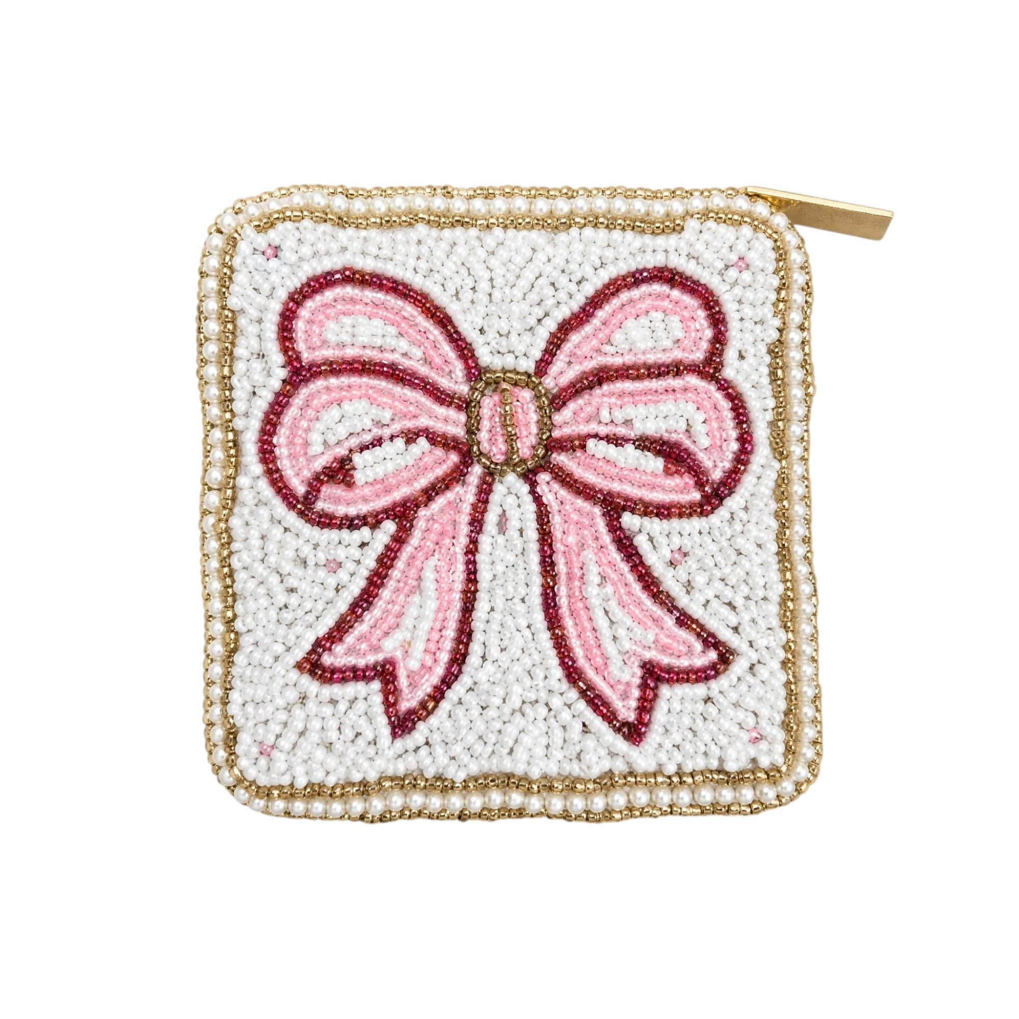 Bow Beaded Coin Purse