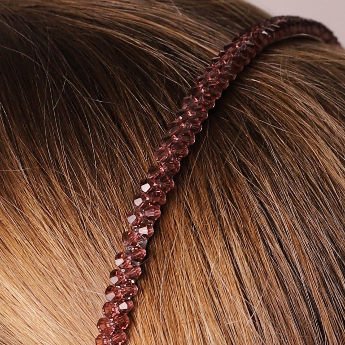 Plum Crystal Headband