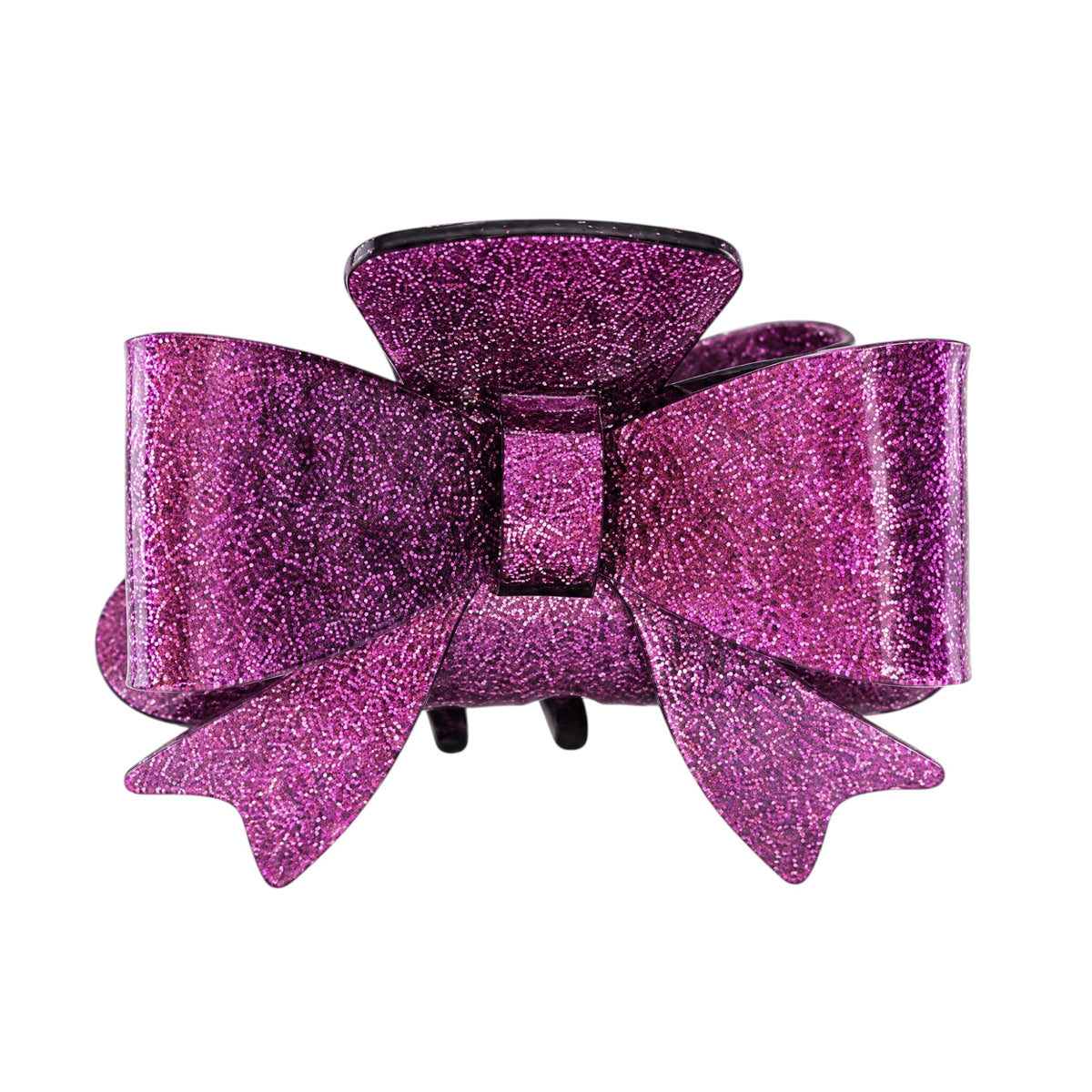Purple Bow Claw Clip