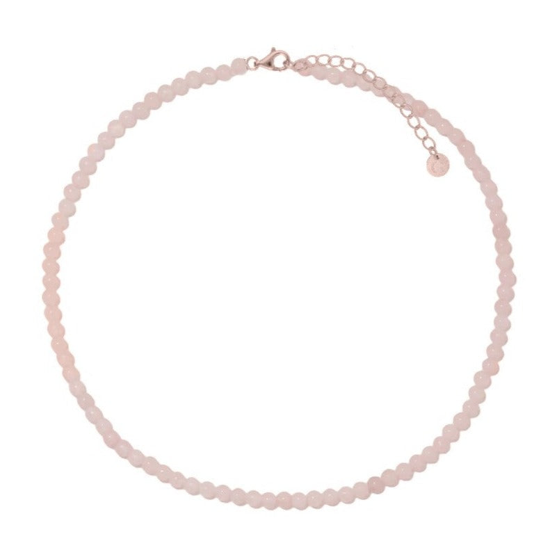 Rose Quartz Beaded Necklace