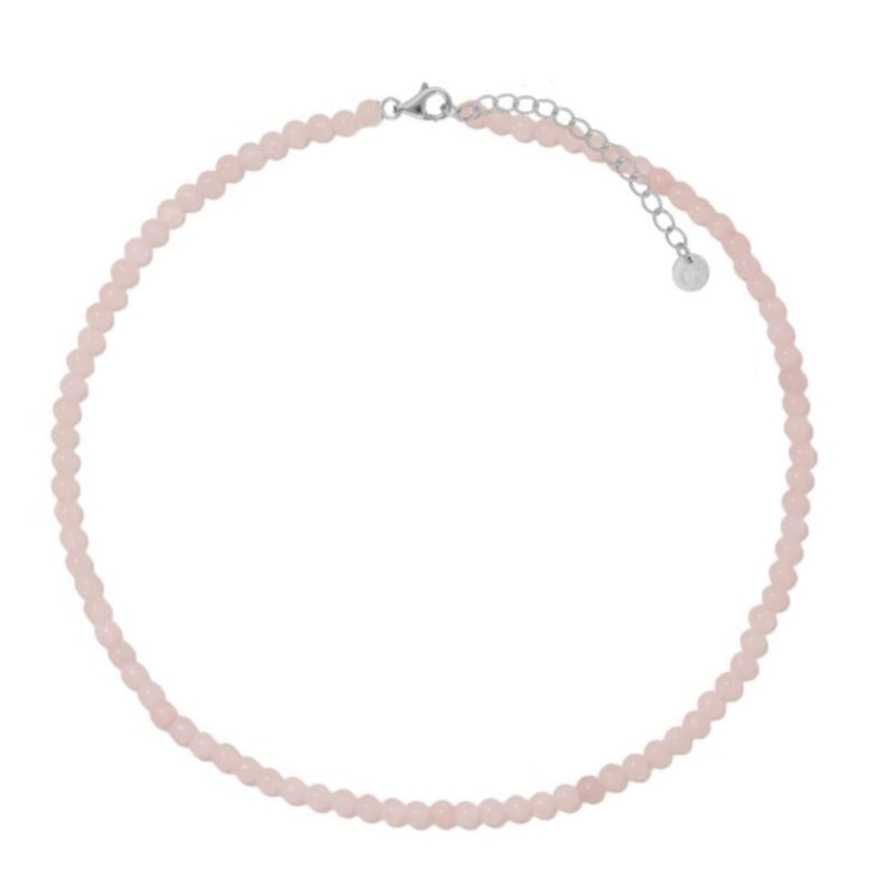 Rose Quartz Beaded Necklace