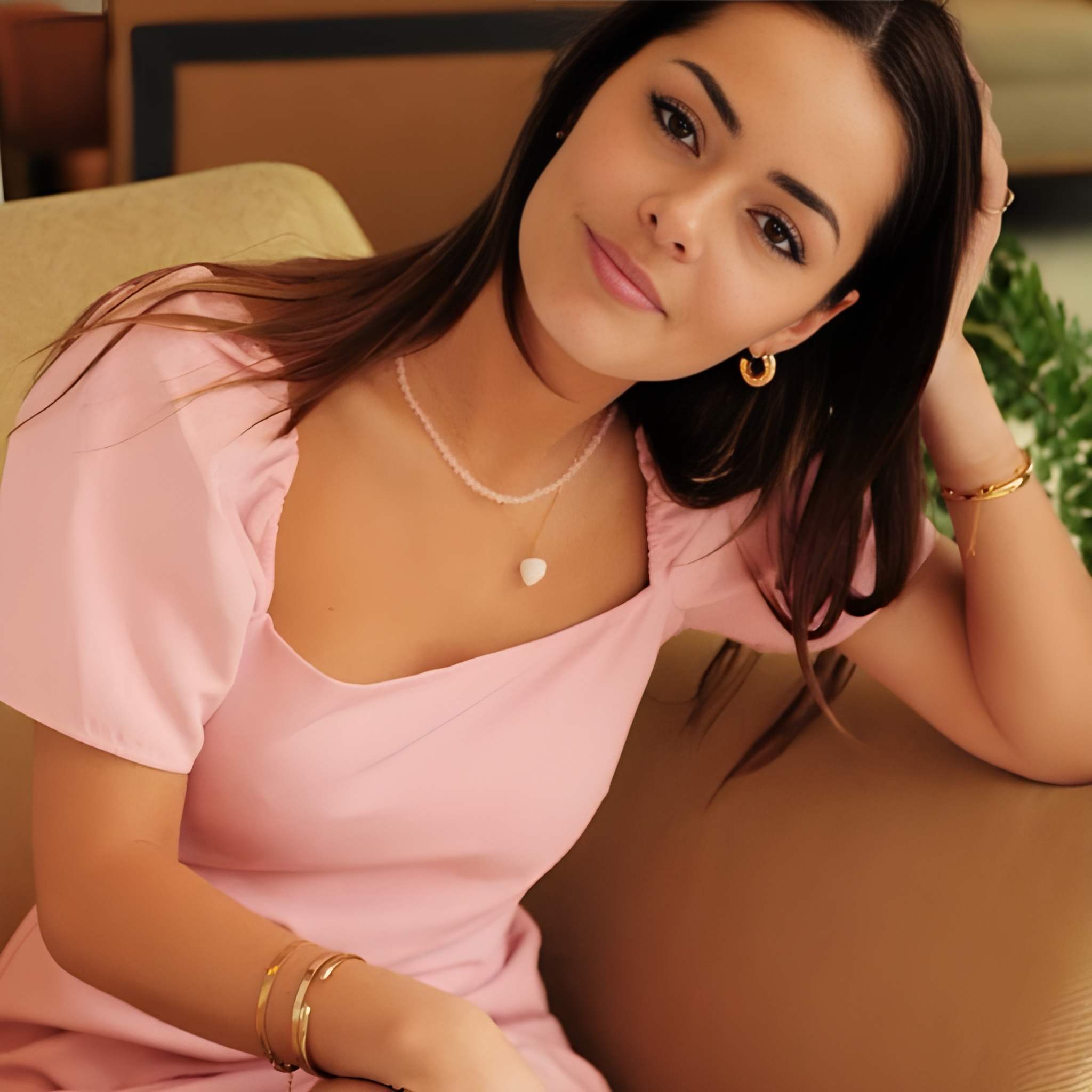 Rose Quartz Beaded Necklace