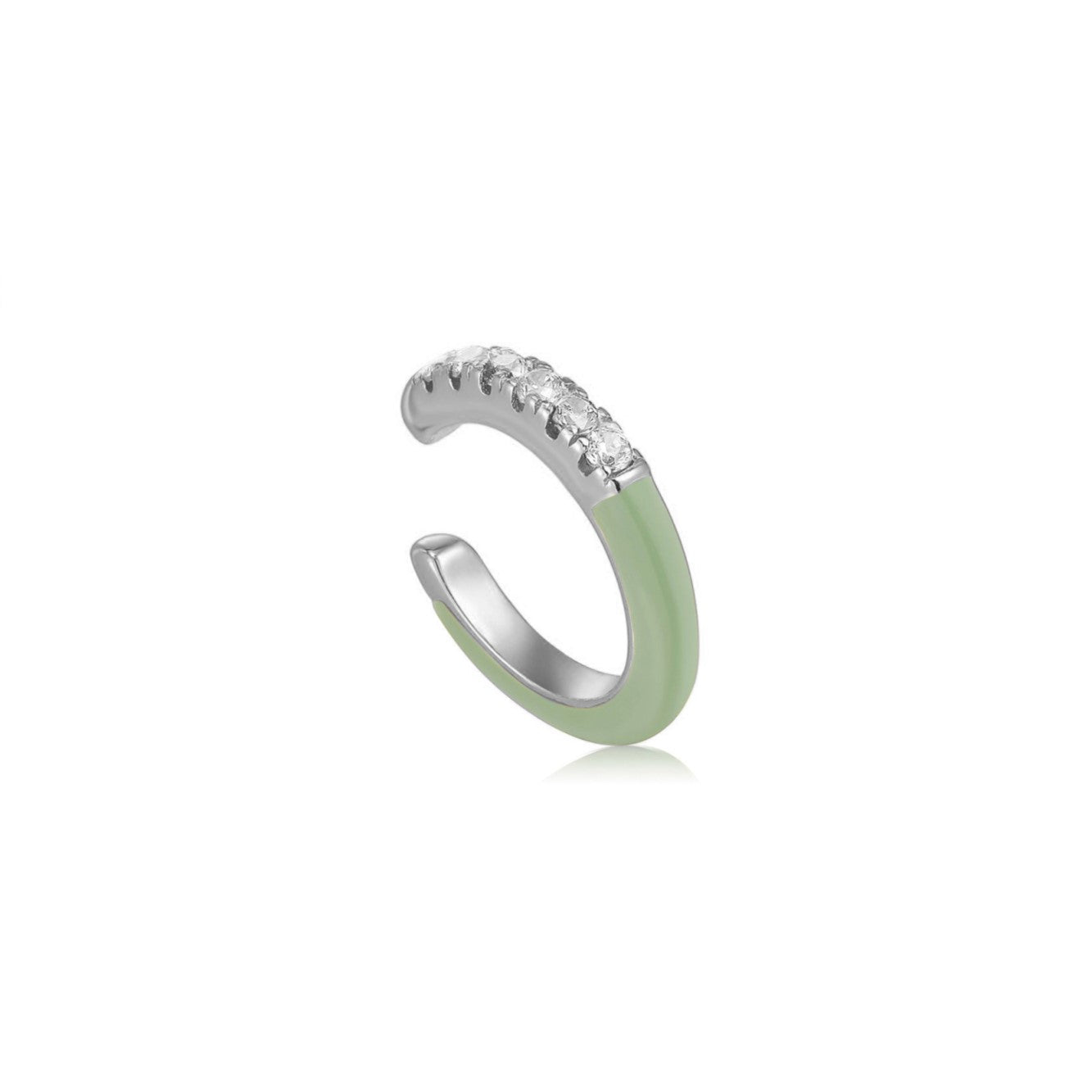 Sage Green Enamel Ear Cuff