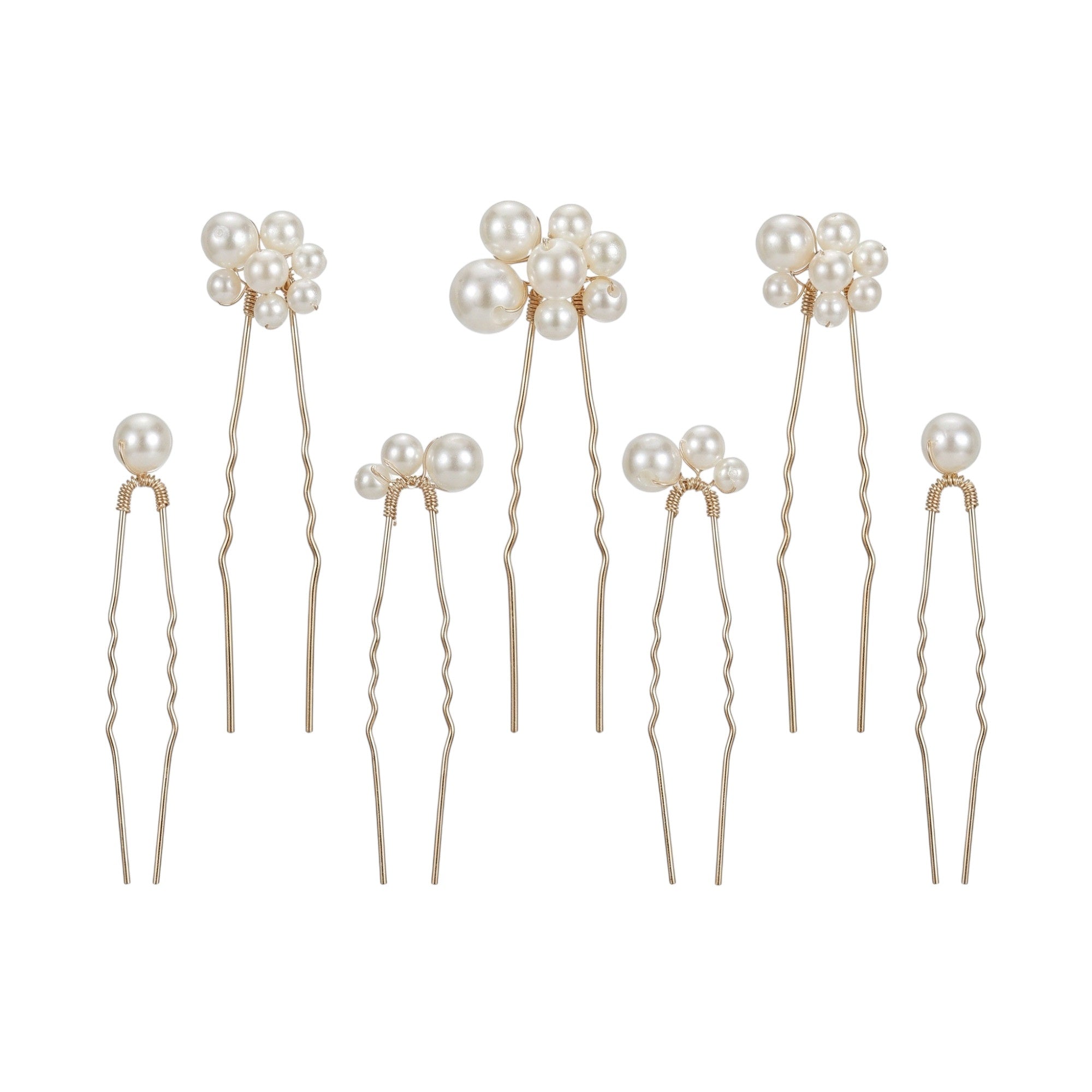 Set of 7 Pearl Hair Pins