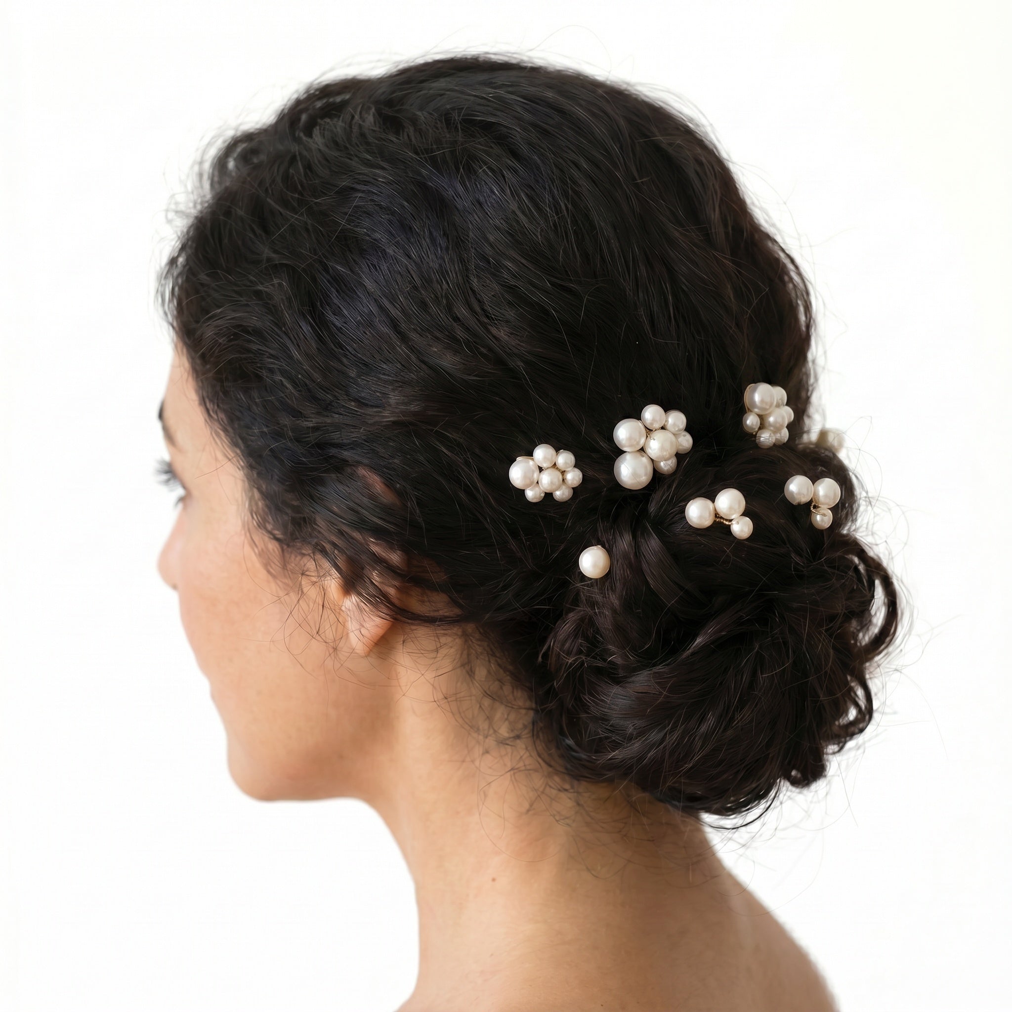 Set of 7 Pearl Hair Pins