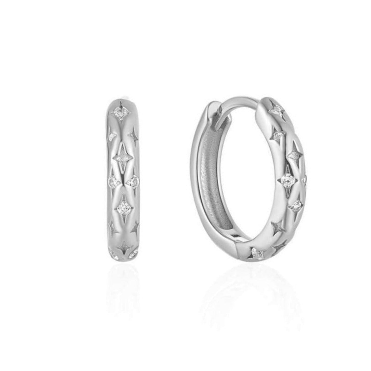 Celeste Huggie Hoops