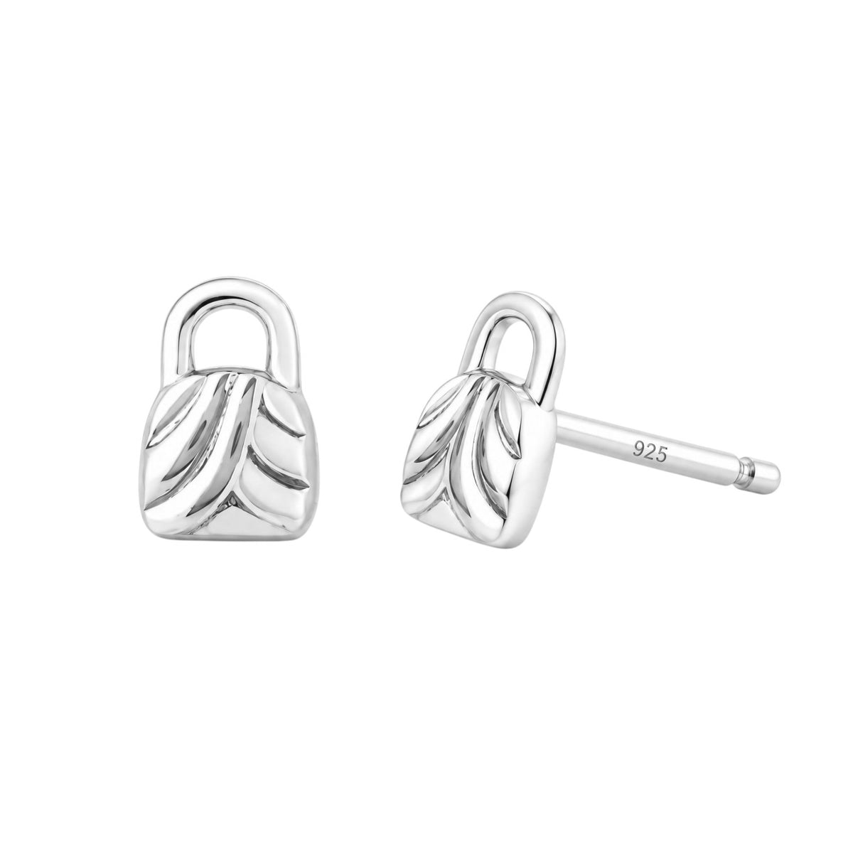 Mini Padlock Stud Earrings