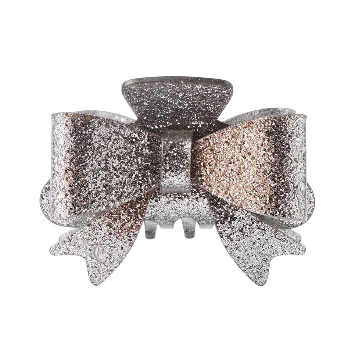 Silver Bow Claw Clip