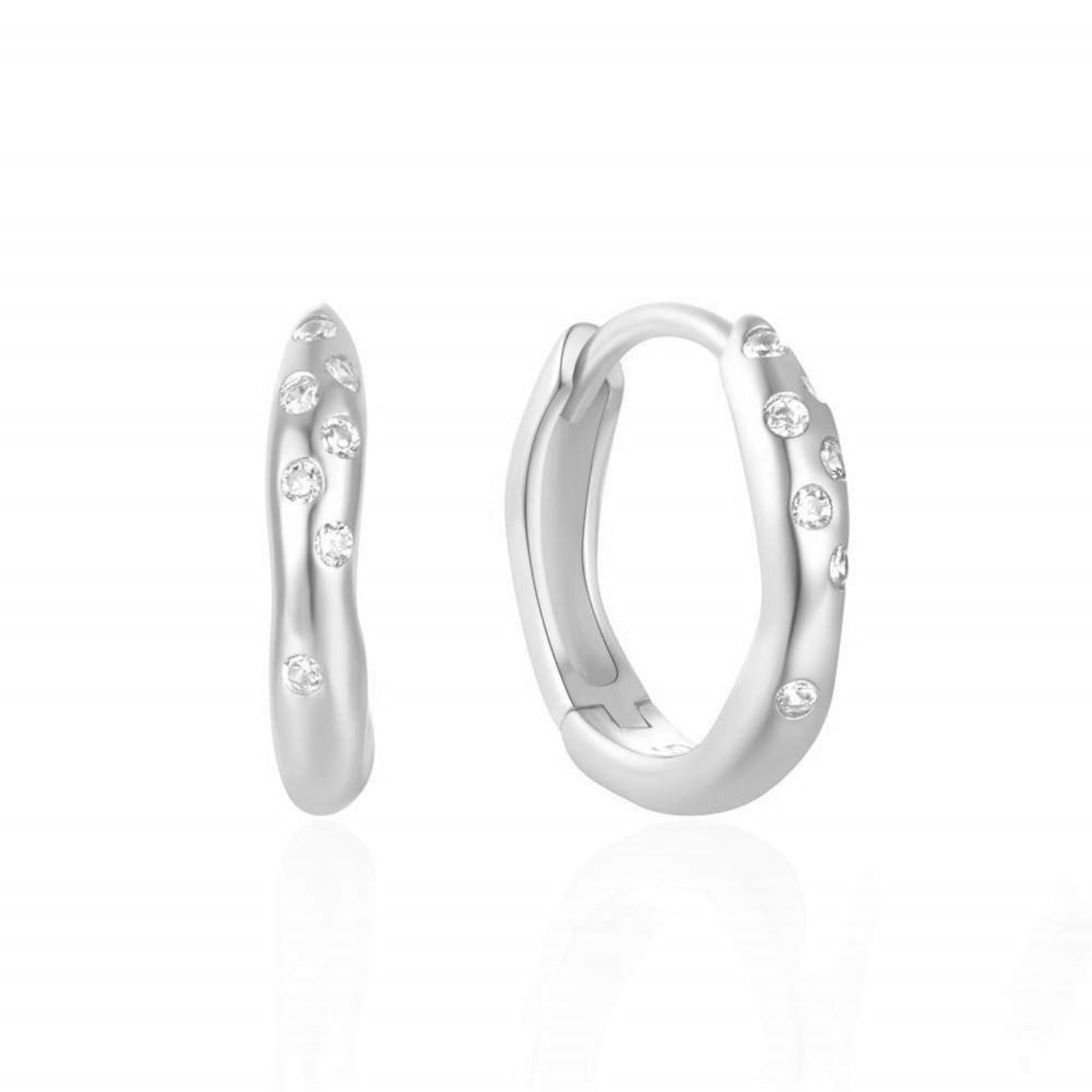 Cosmic Huggie Hoops