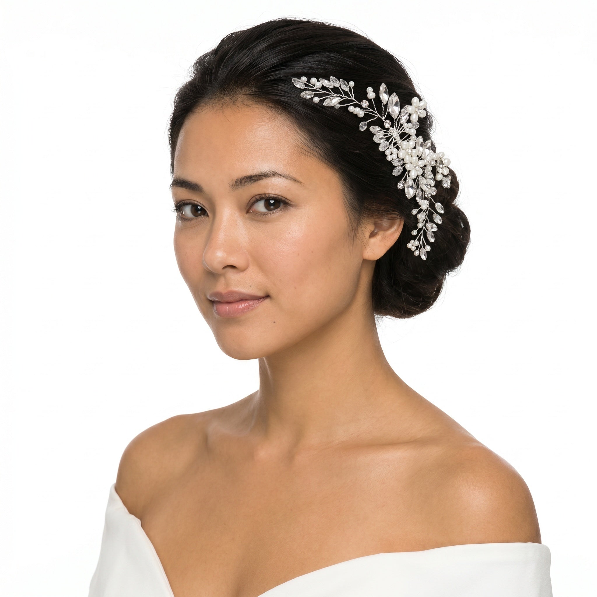 Silver Bridal Hair Comb