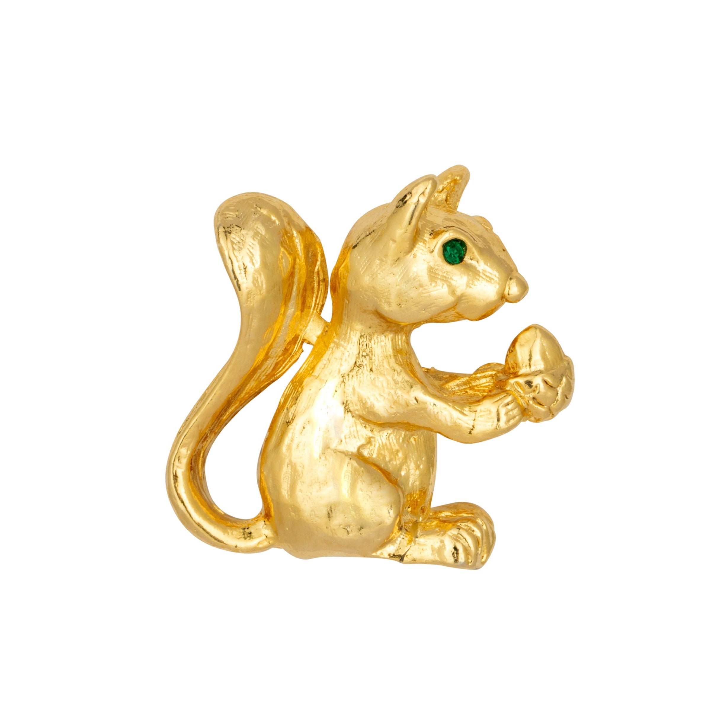Vintage Gold Squirrel Brooch