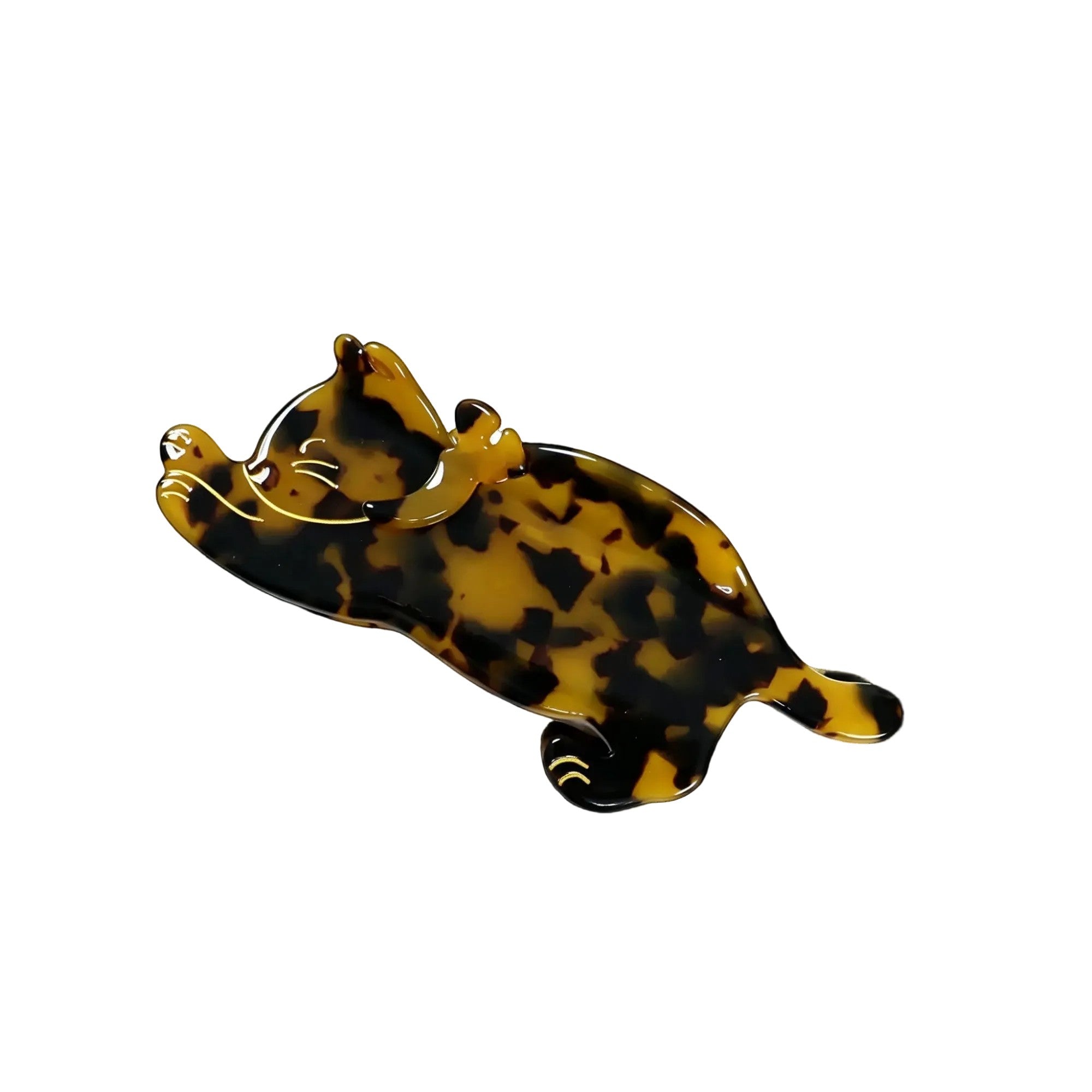 Tortoiseshell Stretching Cat Claw Clip