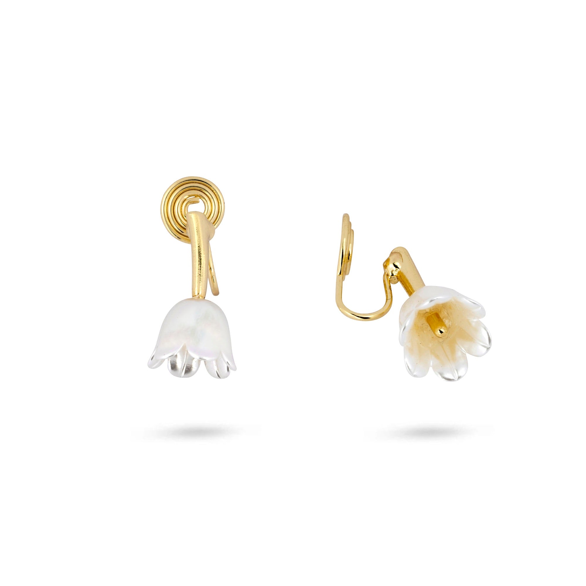 Tulip Clip On Earrings