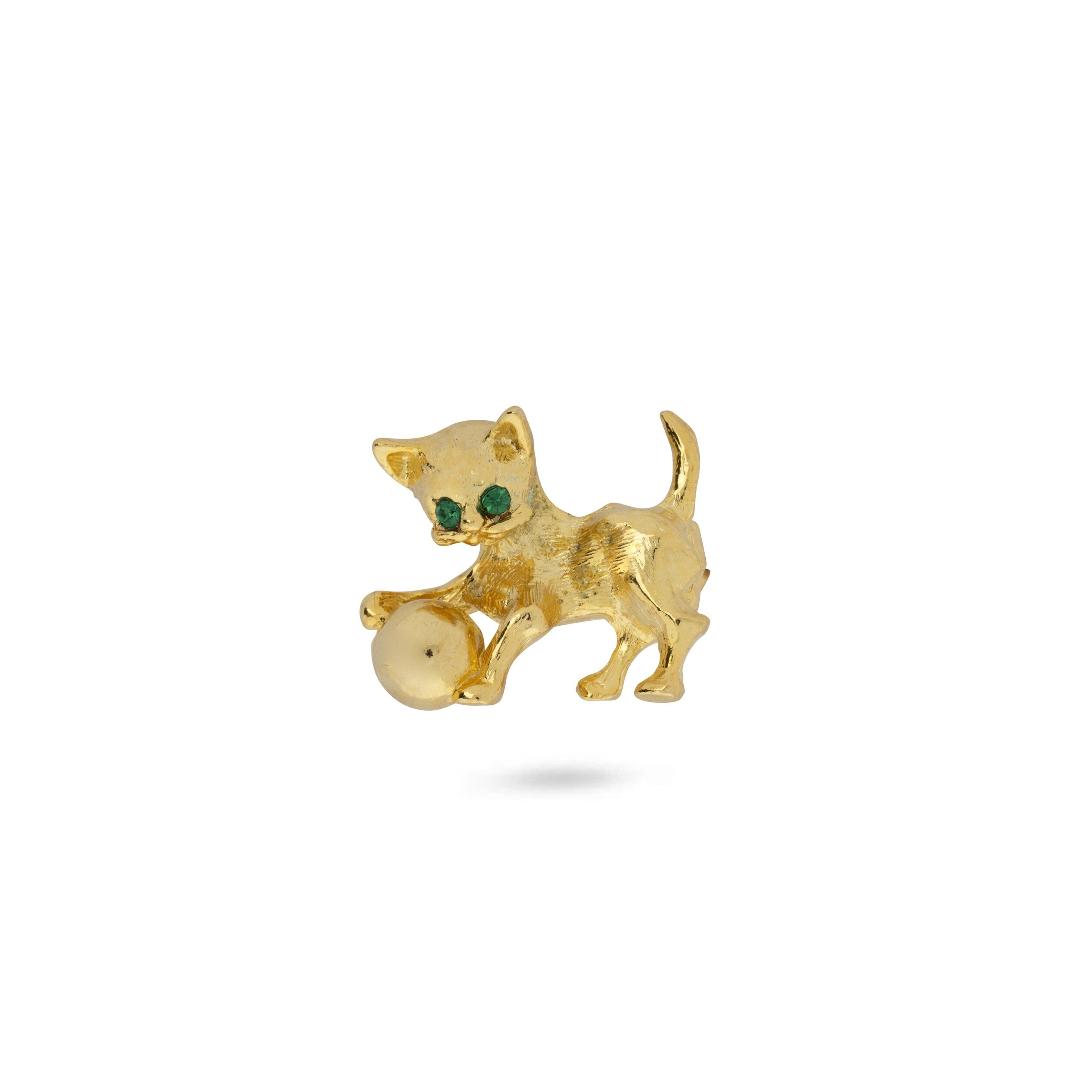 Vintage Gold Kitten Brooch
